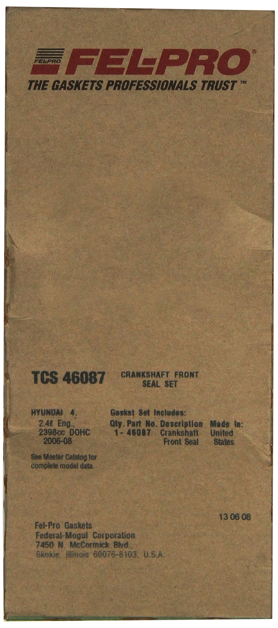 Crankshaft Front Seal Set FEL-PRO TCS 46087