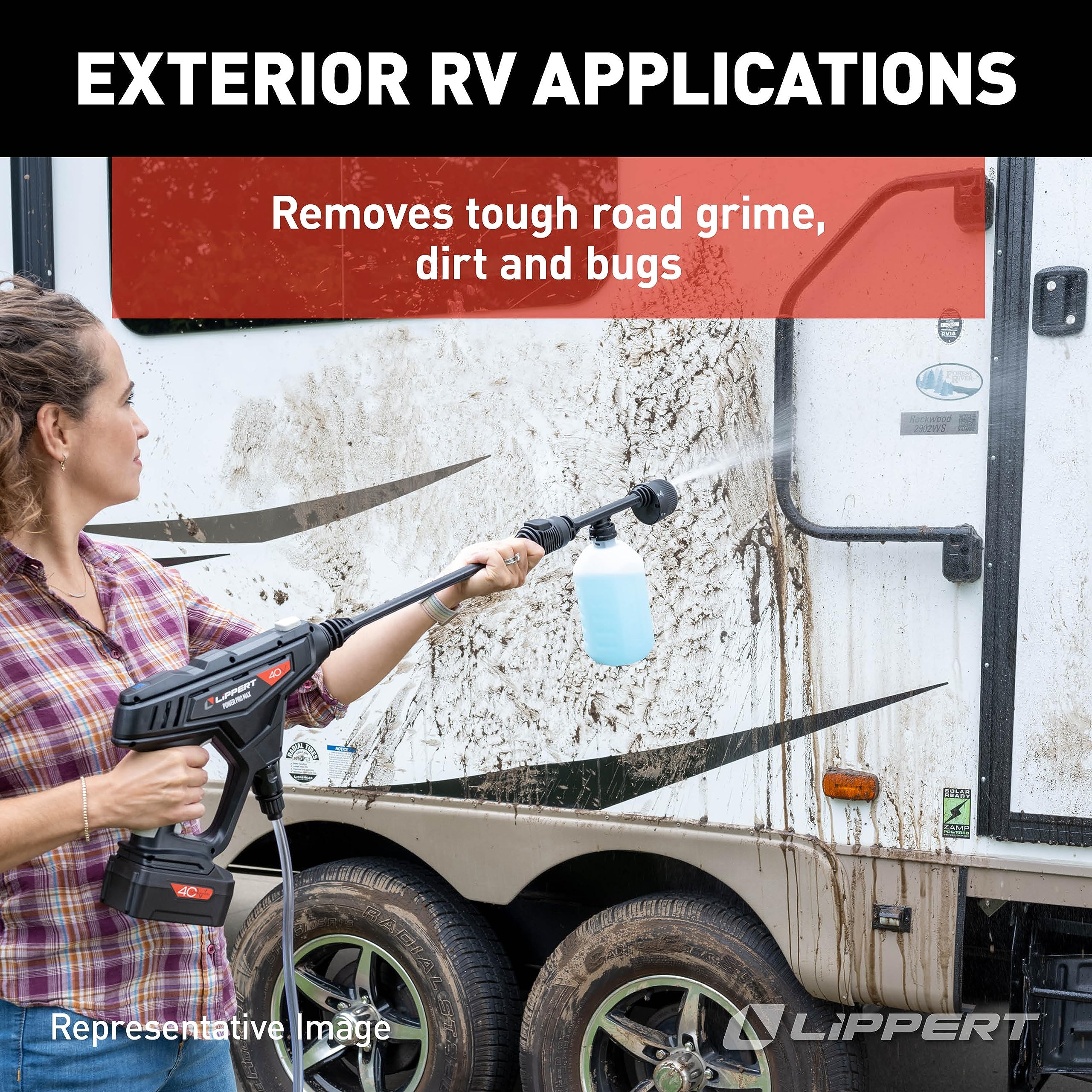 One Step Lippert 64 oz. RV Wash/Wax (Concentrate) for Exterior Applications, Dye and Fragrance Free, Made in The USA - 2022013794