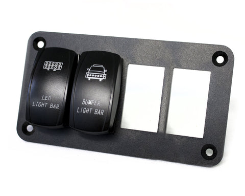 Rocker Switch Mount Race Sport RS4PRS Aluminum Panel