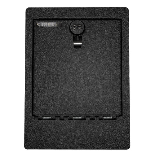 Under Seat Safe Box Black Horse, Black Gun Box Organizer, with 4 Digit Combination Resettable Lock Compatible with 14-19 Silverado/Sierra 1500|15-20 Silverado-Sierra 2500HD/3500HD