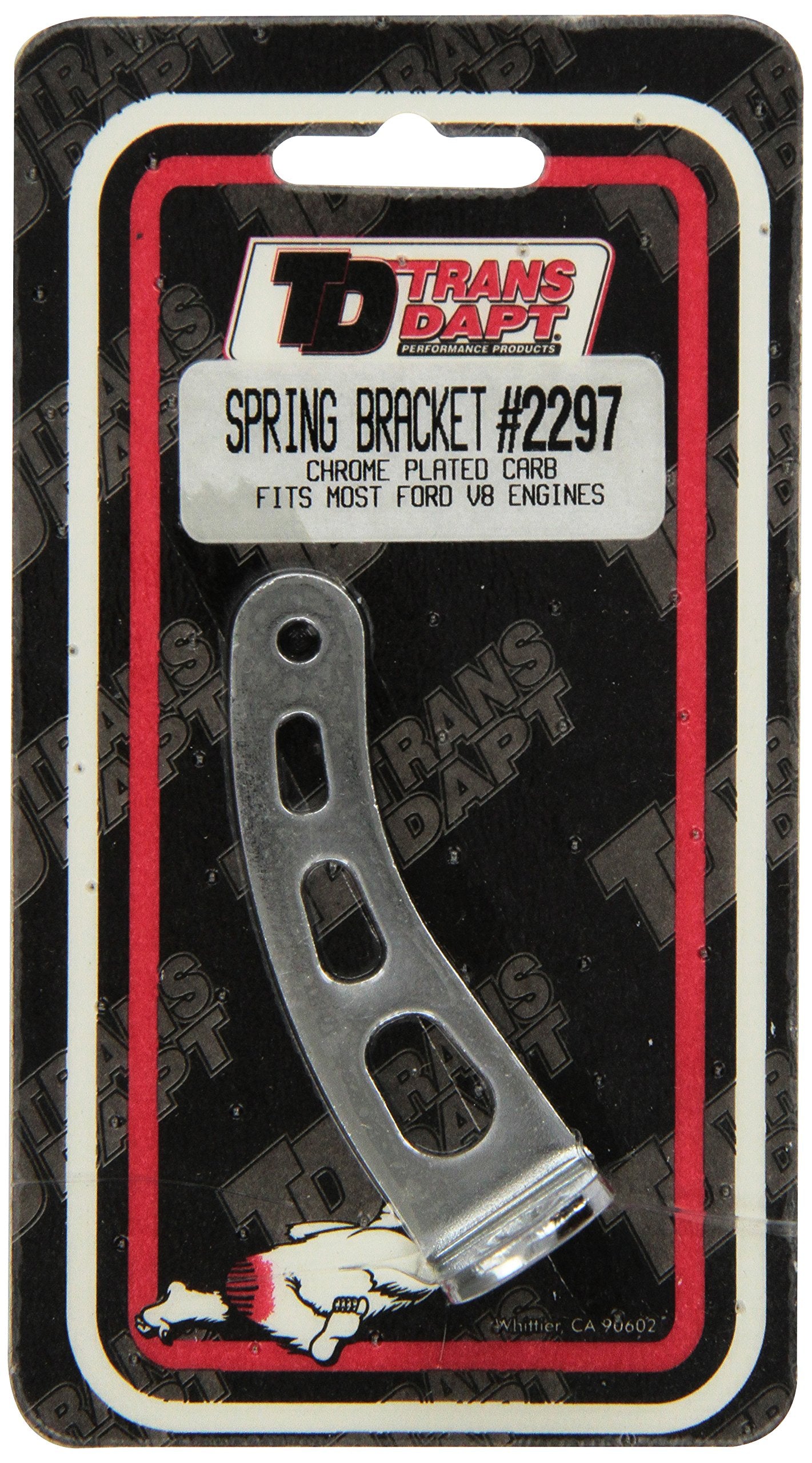 Chrome Trans-Dapt Carburetor Linkage Brackets 2297