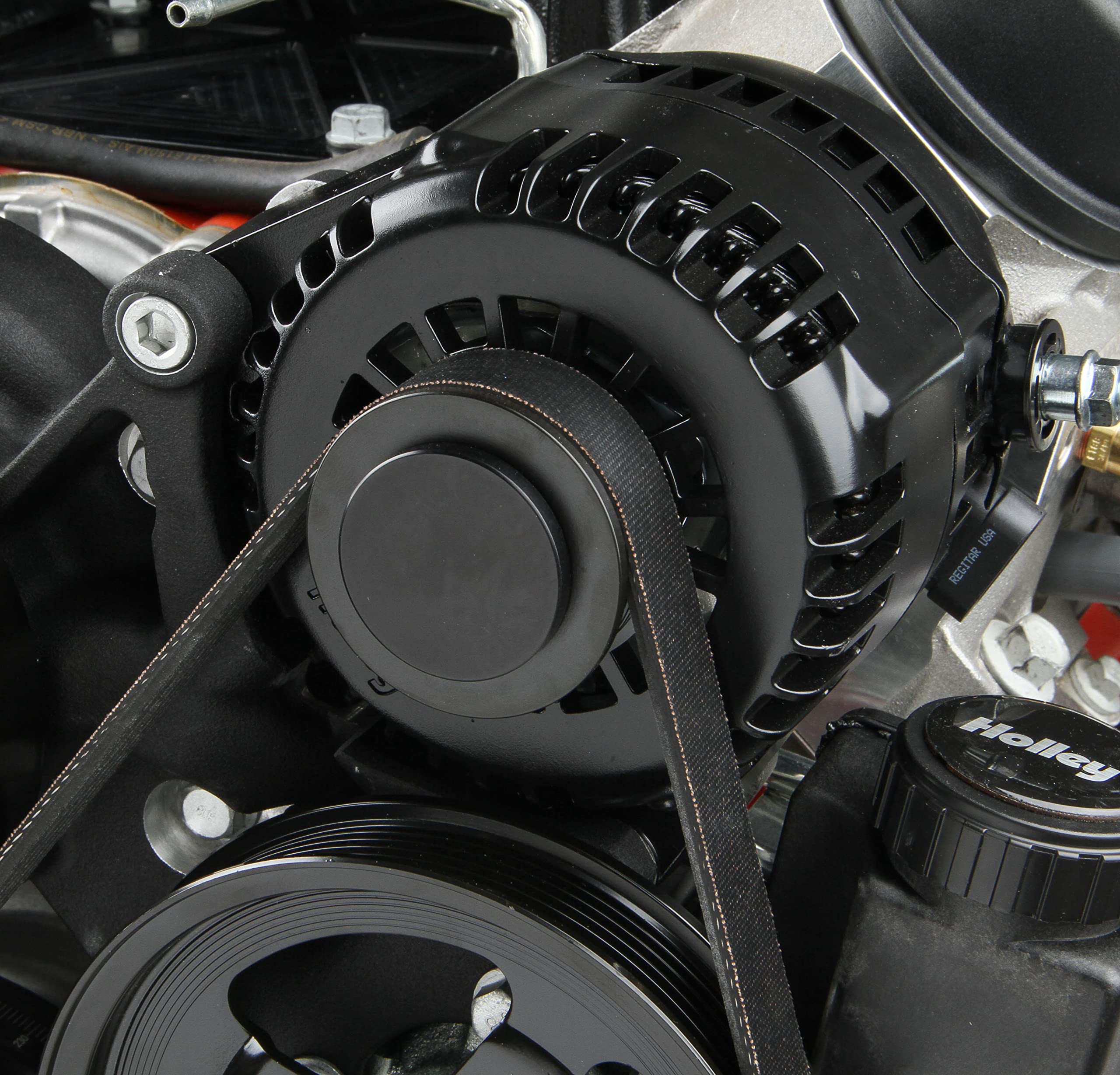 Premium Black Holley Mid-Mount Complete Accessory System for LT Engines 20-200BK