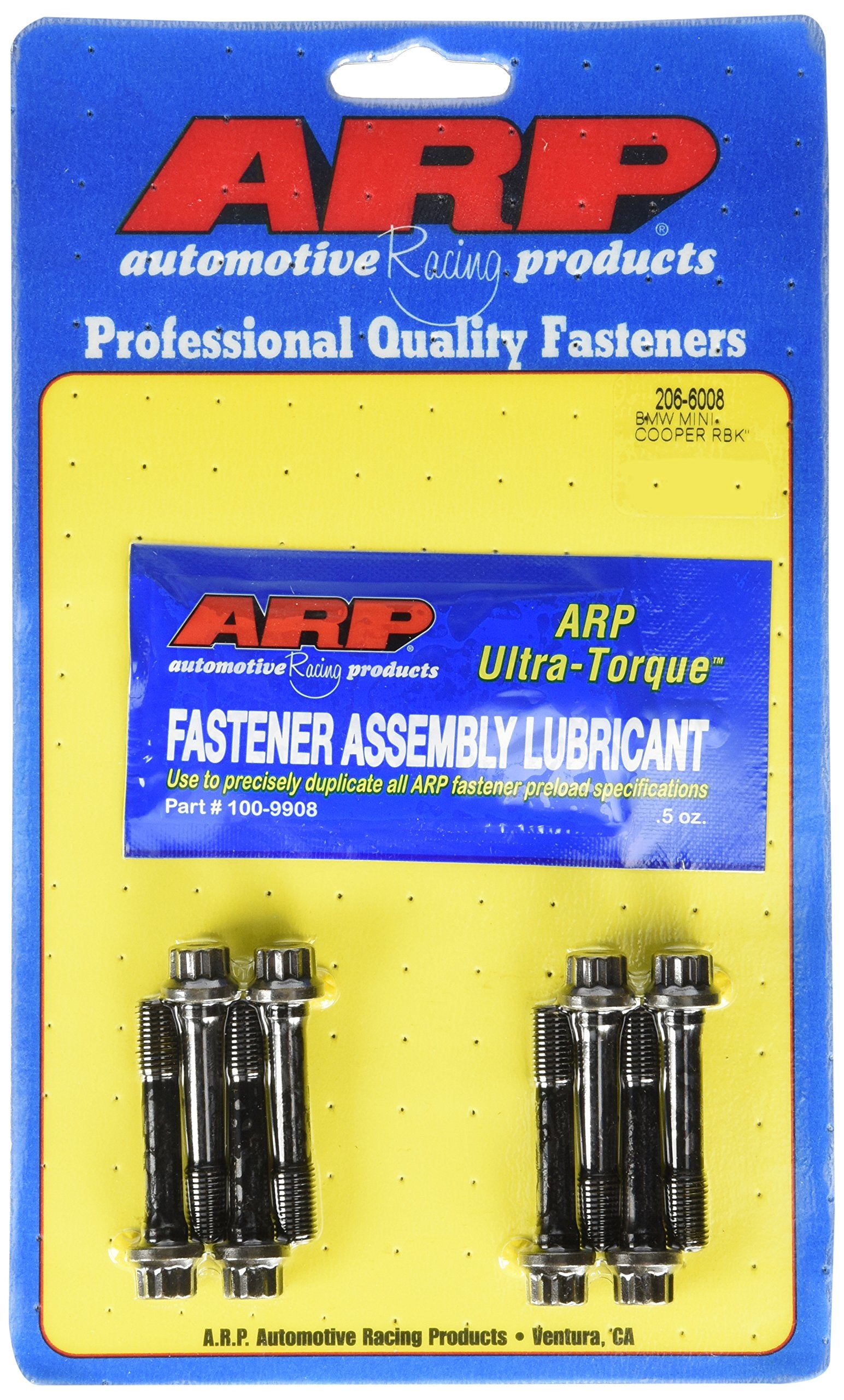 ARP 12 Point Head Connecting Rod Bolt Kit, High Performance, 8740, Chromoly, Black Oxide, BMW 4-Cyliner, Set of 8