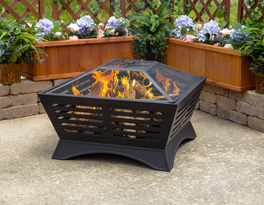 GHP Group Pleasant Hearth OFW380S fire Pit, Black