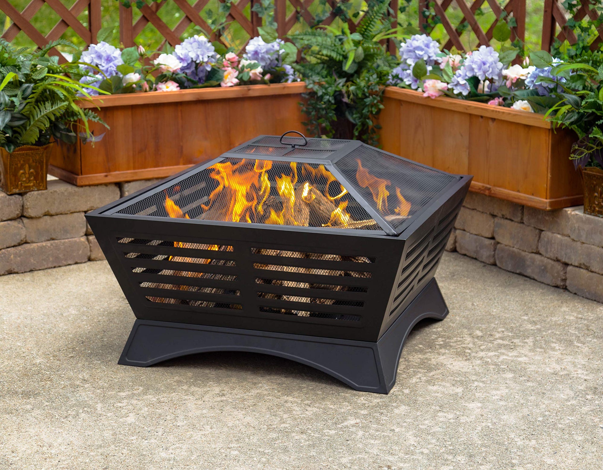 GHP Group Pleasant Hearth OFW380S fire Pit, Black