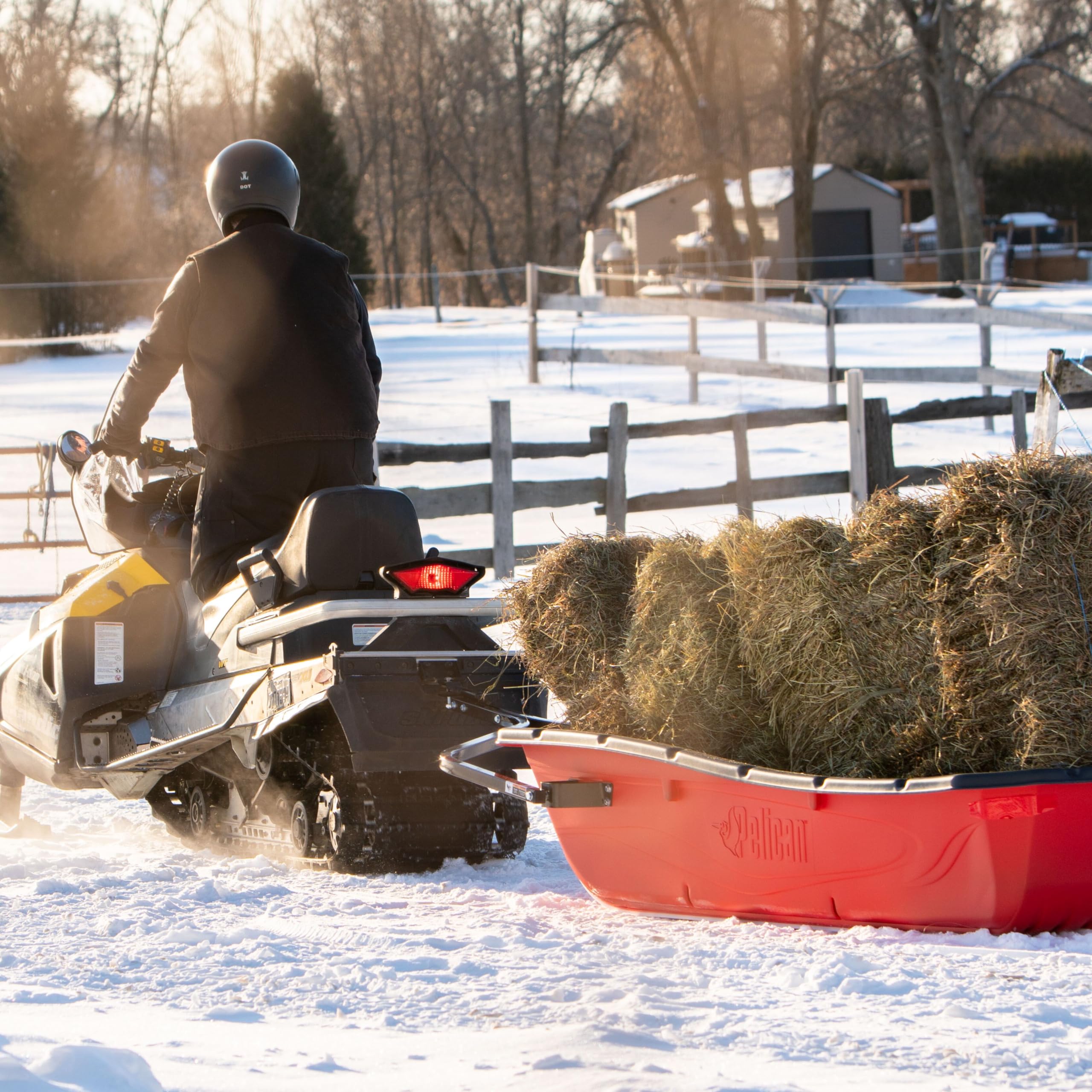 Trek Sport 94 Utility Sled - Pelican Comes with Set of Runners, Tow Hitch & a Travel Cover