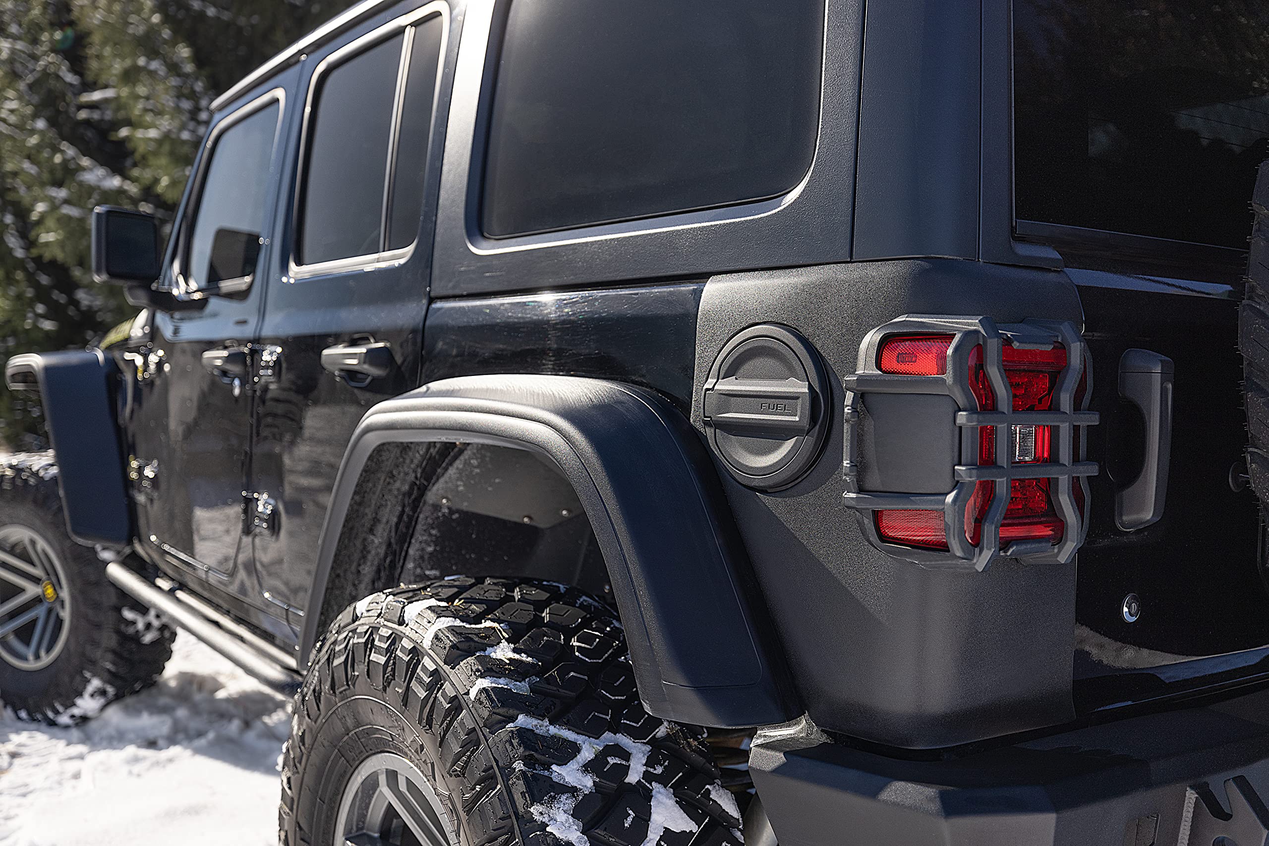 Rear Corner Body Armor Rugged Ridge for Jeep Wrangler JL/JLU | 2-Piece Set | 11651.78 | Fits 2018-2025 Jeep Wrangler JL 2-Door or 4-Door