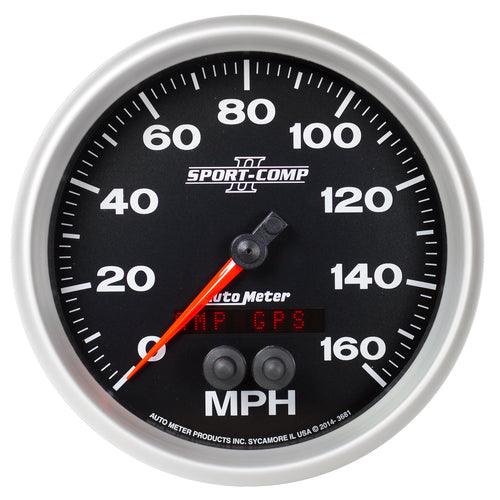 Auto Meter 3681 5" SPORT-COMP II GPS Speedometer (0-160 MPH)