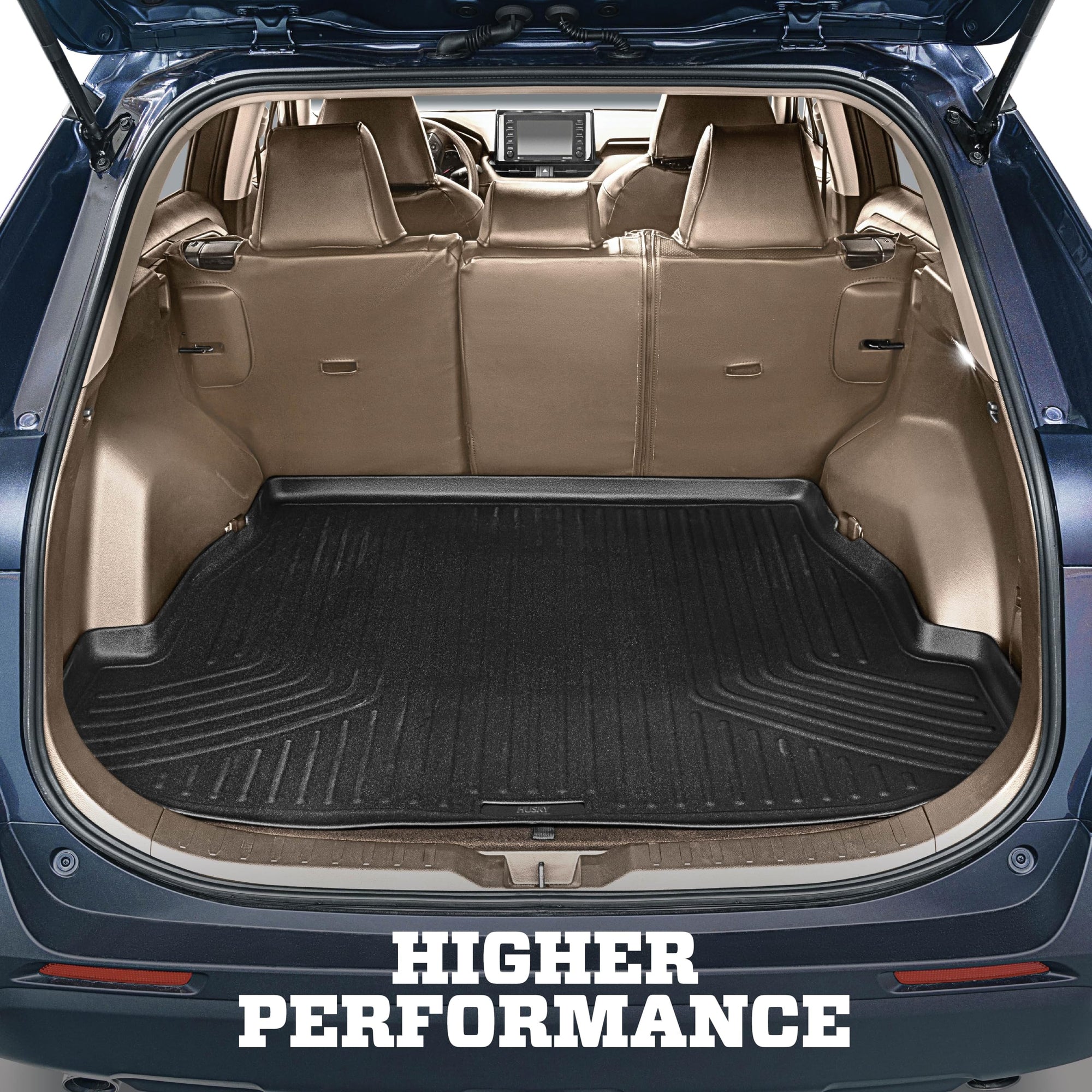 Weatherbeater Husky Liners Trunk Liner | Fits 2014-2018 Mazda 3 Hatchback | 1-pc Black - 48651