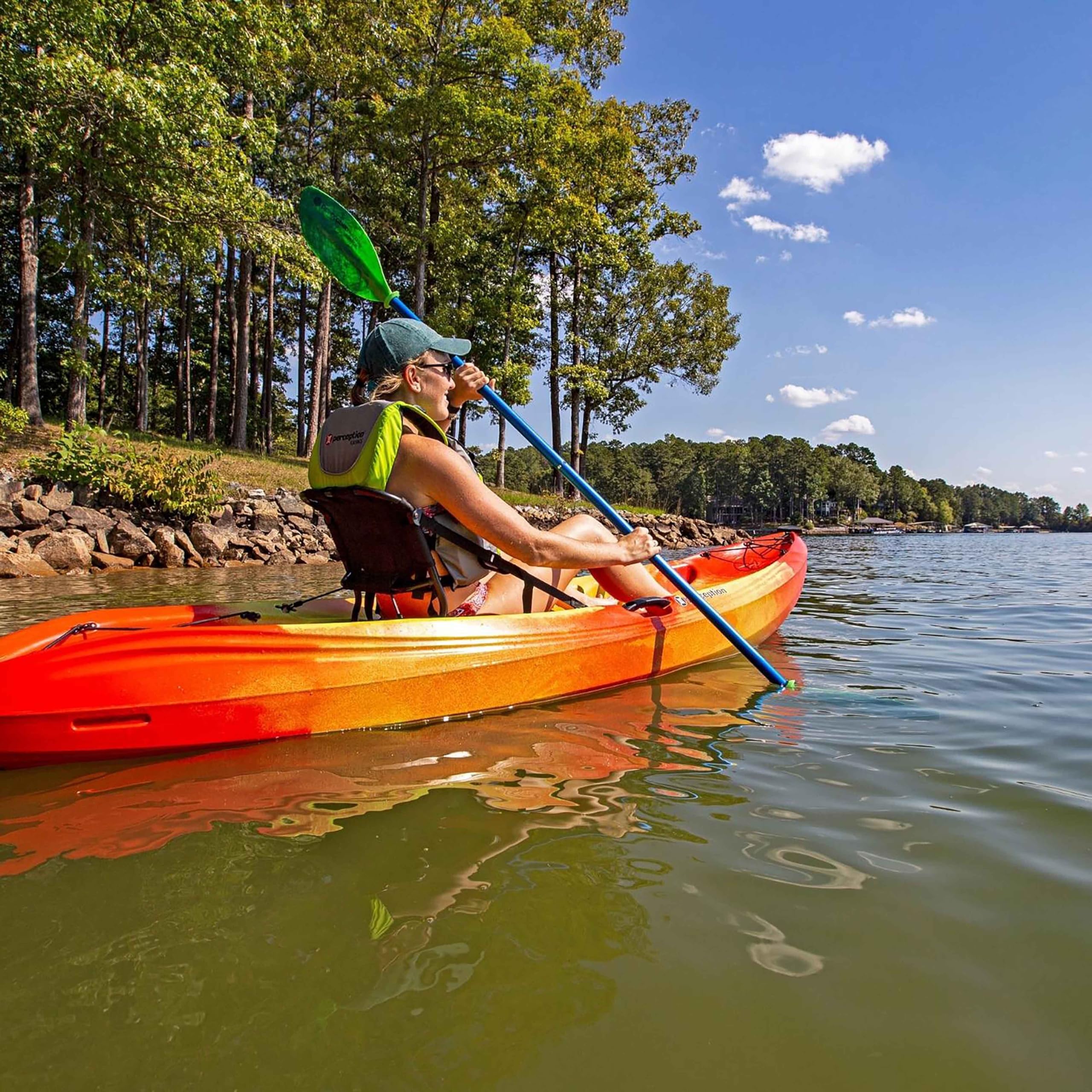 Tribe 11.5 Kayak - Perception - Sit on Top - Recreational Kayak - Large Rear Storage with Tie Downs - 11.5 ft - Mystic