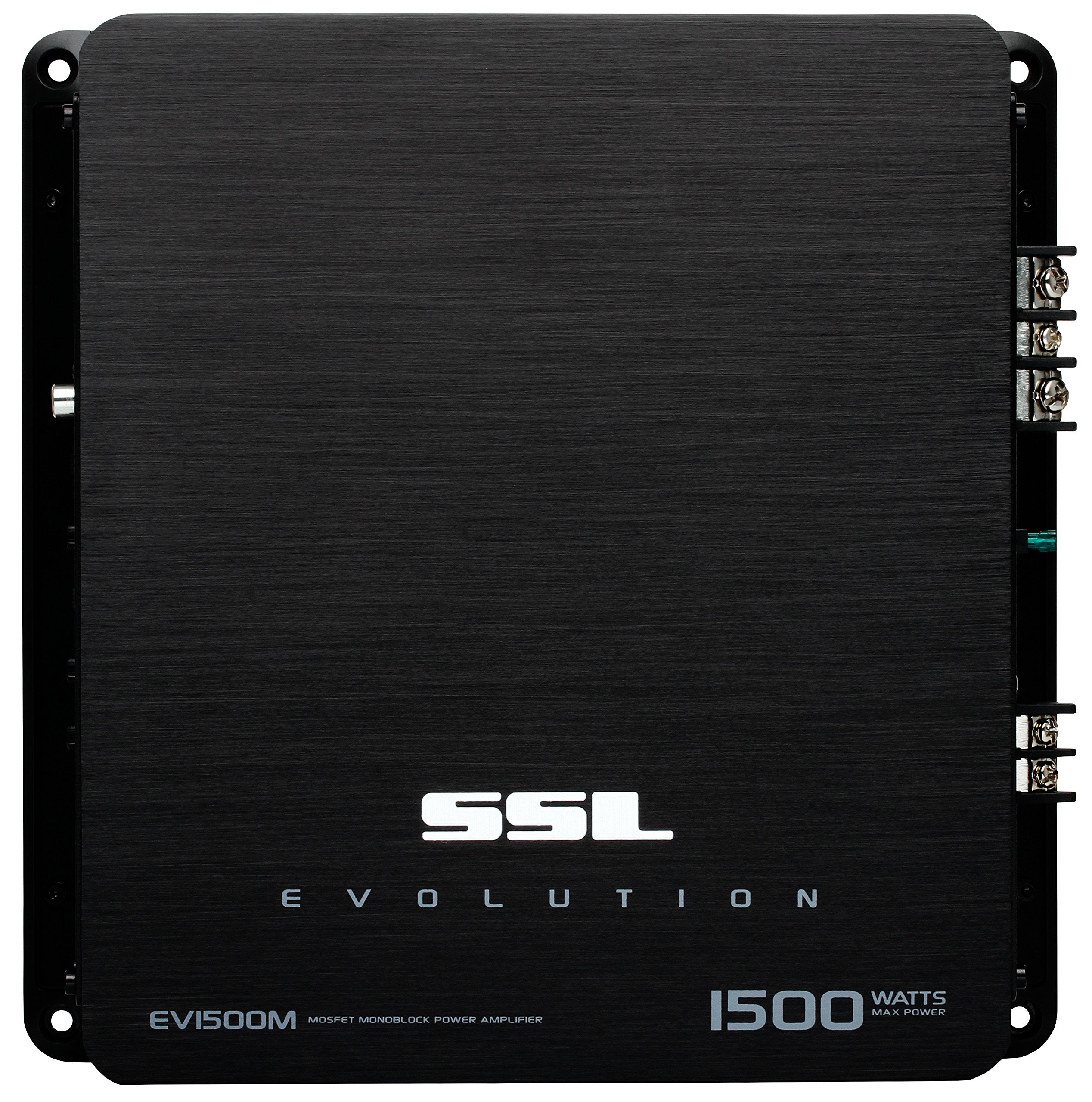 Sound Storm Laboratories Evolution Series EV1500M Car Audio Amplifier - 1500 High Output, Monoblock, Class A/B, 2 Ohm Stable, High/Low Level Inputs, Low Pass Crossover, Hook Up To Stereo and Subwoofer