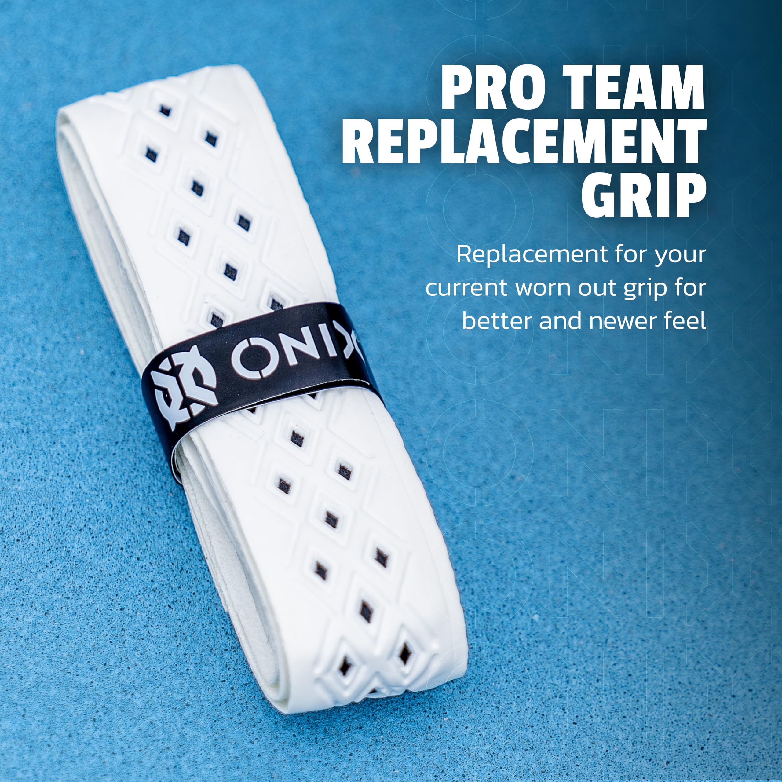 ONIX Perforated Pickleball Pro Team Replacement Grip — Black/Orange