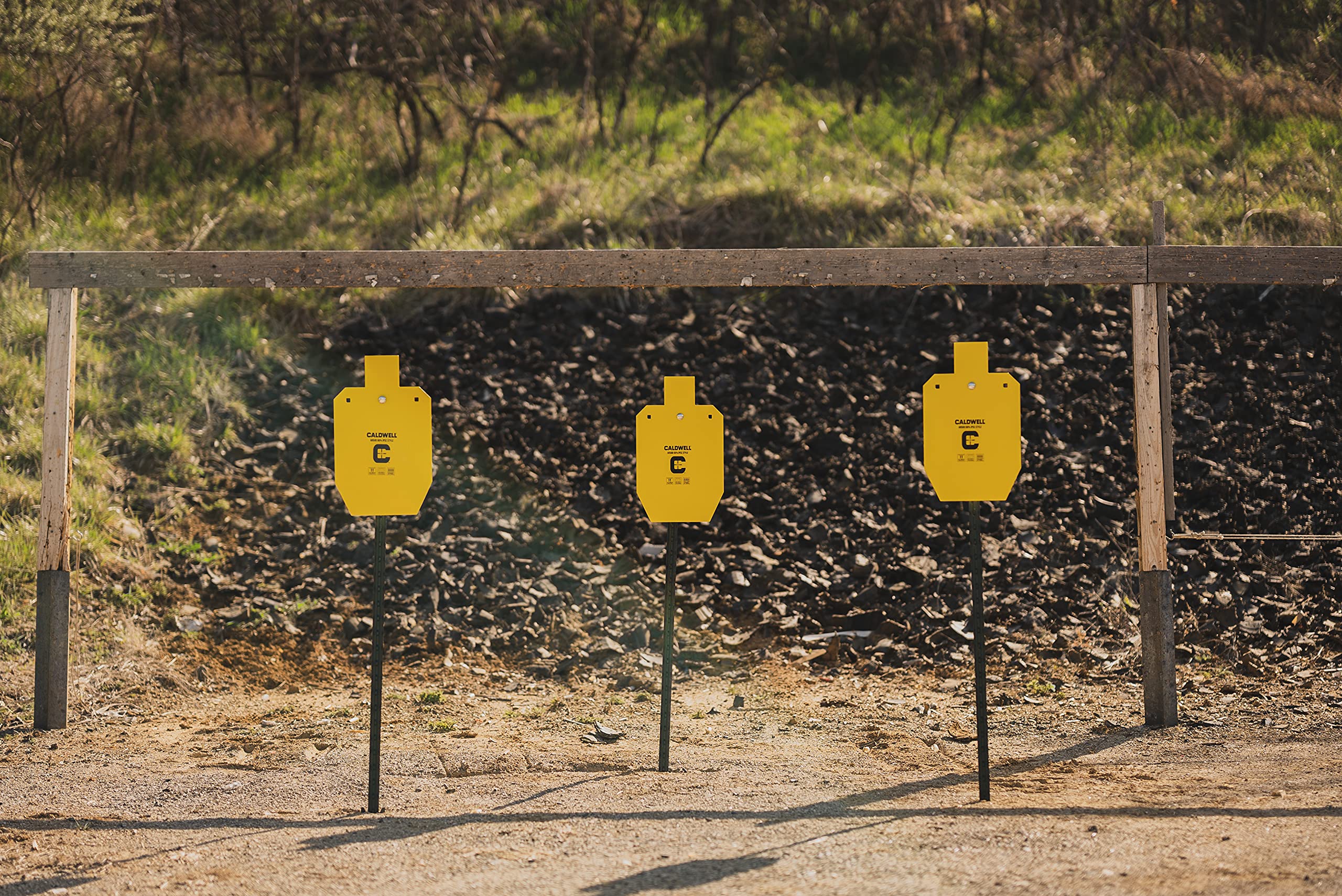 Caldwell AR500 Steel Targets High Caliber 66% IPSC 3/8 Inch Thickness, Rifle Rated for Precision Shooting and Target Practice with Hanging Options (Sold Separately)
