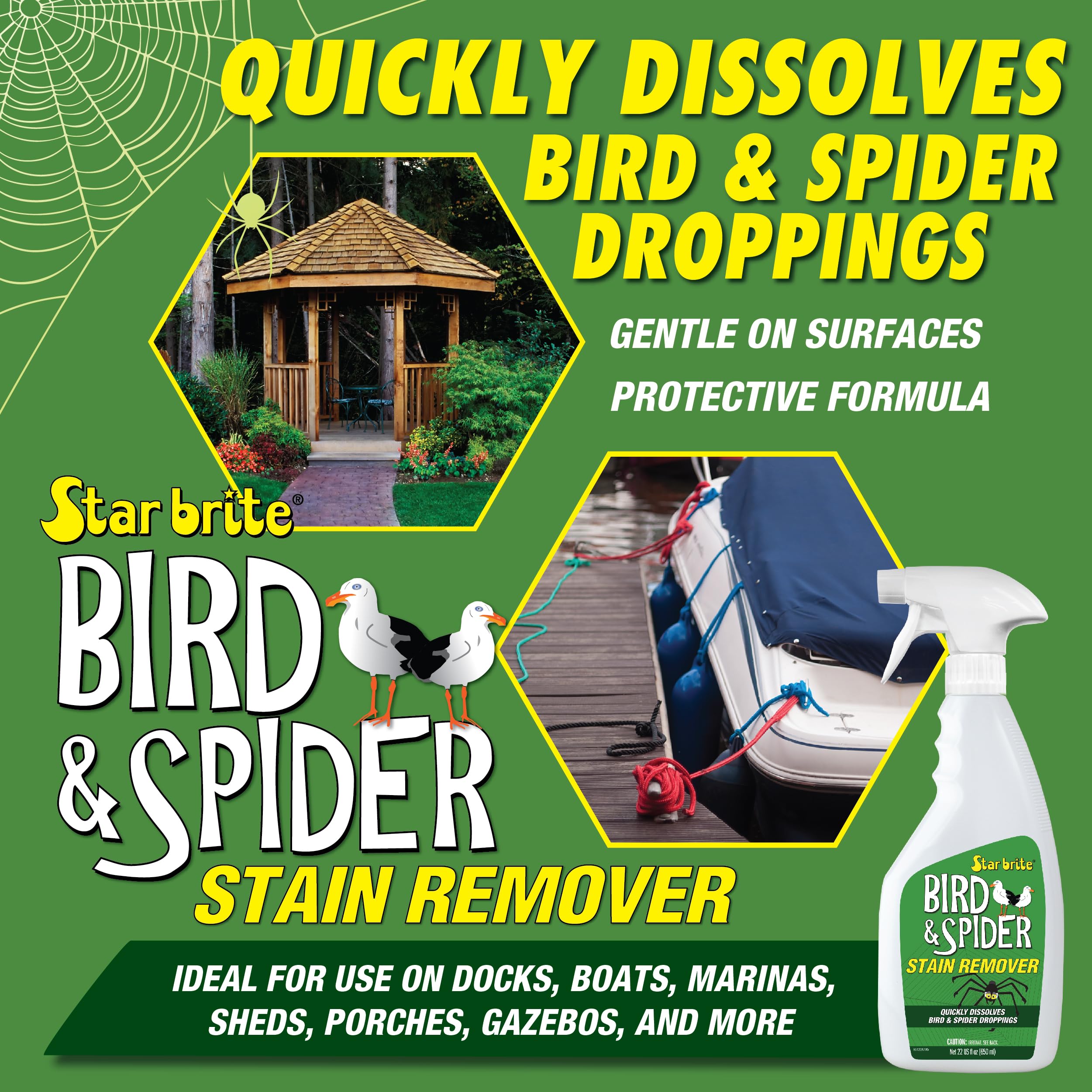 Spider & Bird Stain Remover STAR BRITE - 22 OZ (095122P)