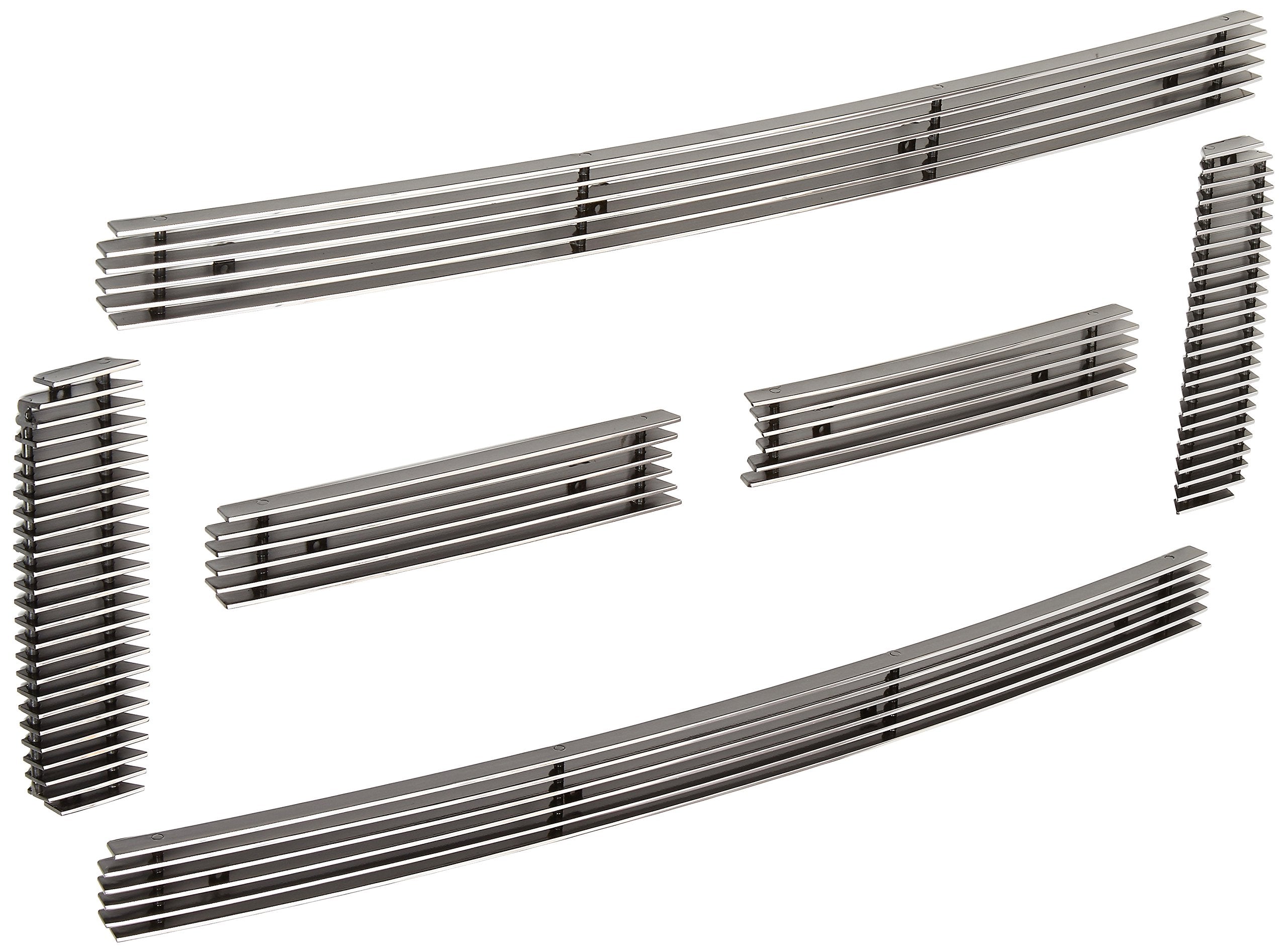 Horizontal T-Rex 21561 Aluminum Polished Finish Billet Grille Overlay for Ford Super Duty Excursion
