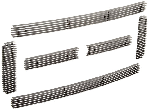 Horizontal T-Rex 21561 Aluminum Polished Finish Billet Grille Overlay for Ford Super Duty Excursion