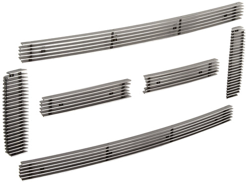 Horizontal T-Rex 21561 Aluminum Polished Finish Billet Grille Overlay for Ford Super Duty Excursion
