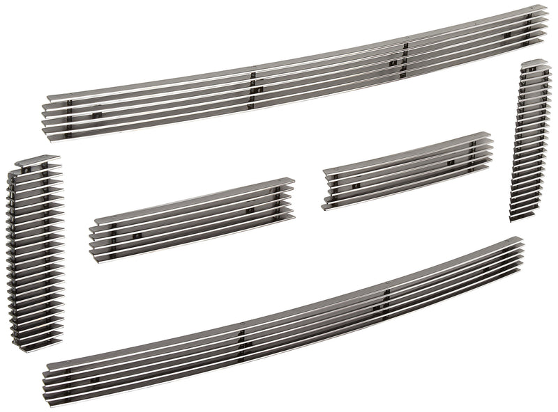 Horizontal T-Rex 21561 Aluminum Polished Finish Billet Grille Overlay for Ford Super Duty Excursion