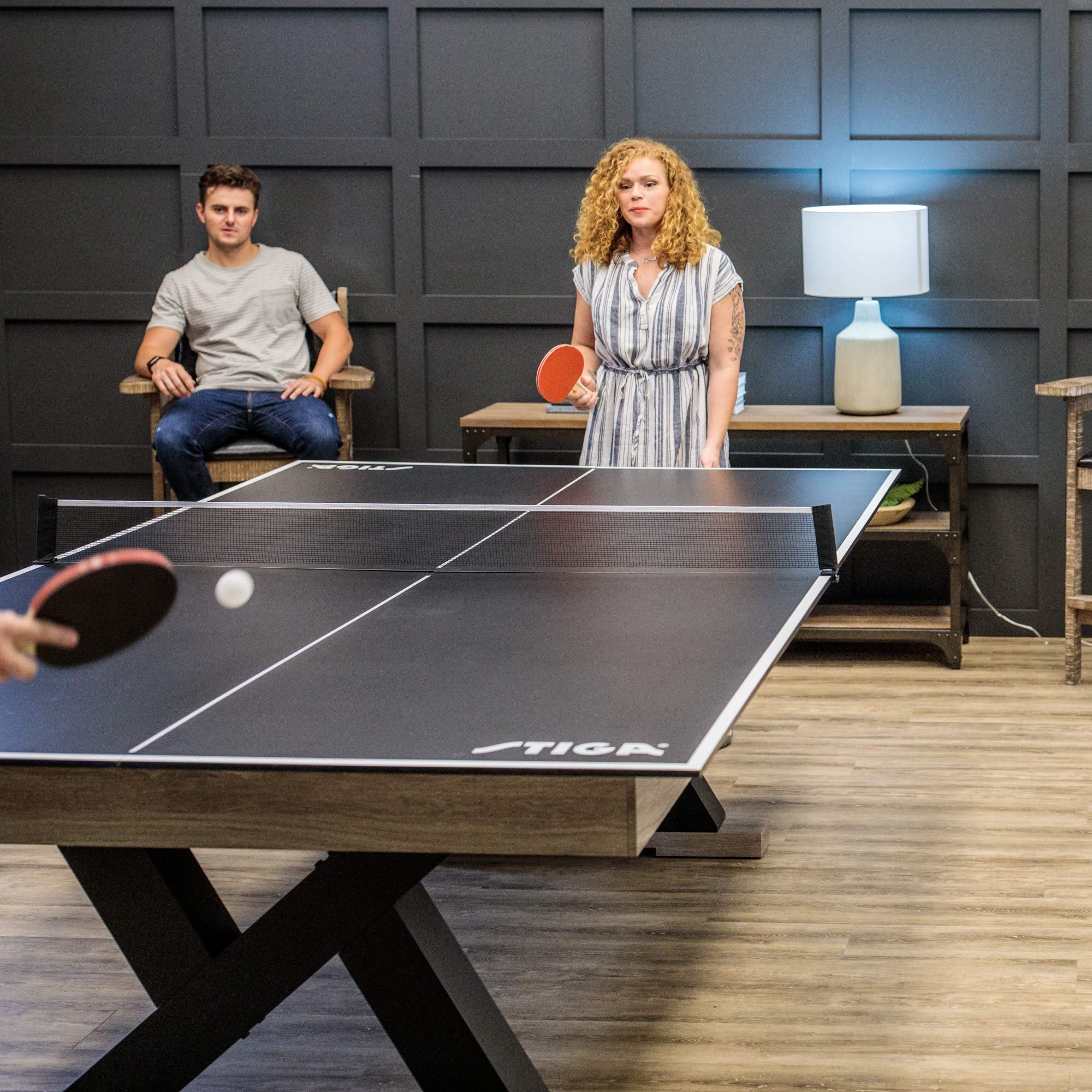 STIGA Table Tennis 4-Piece Conversion Top, Grey - Transform Your Pool Table into A Table Tennis Table