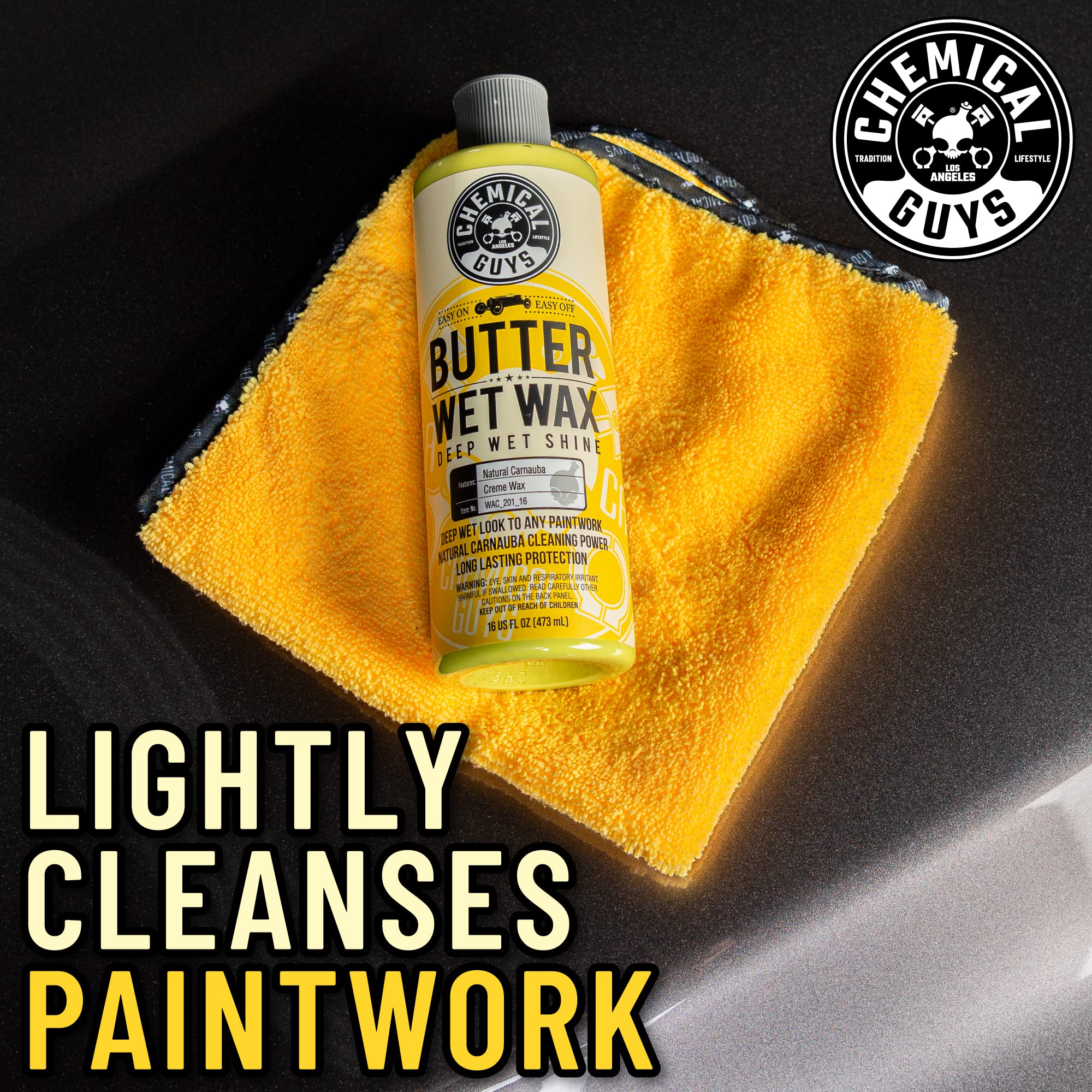 Chemical Guys Butter Wet Wax WAC_201, Deep Wet Shine for Cars, Trucks, SUVs, RVs & More, 128 fl oz (1 Gallon) Banana Scent