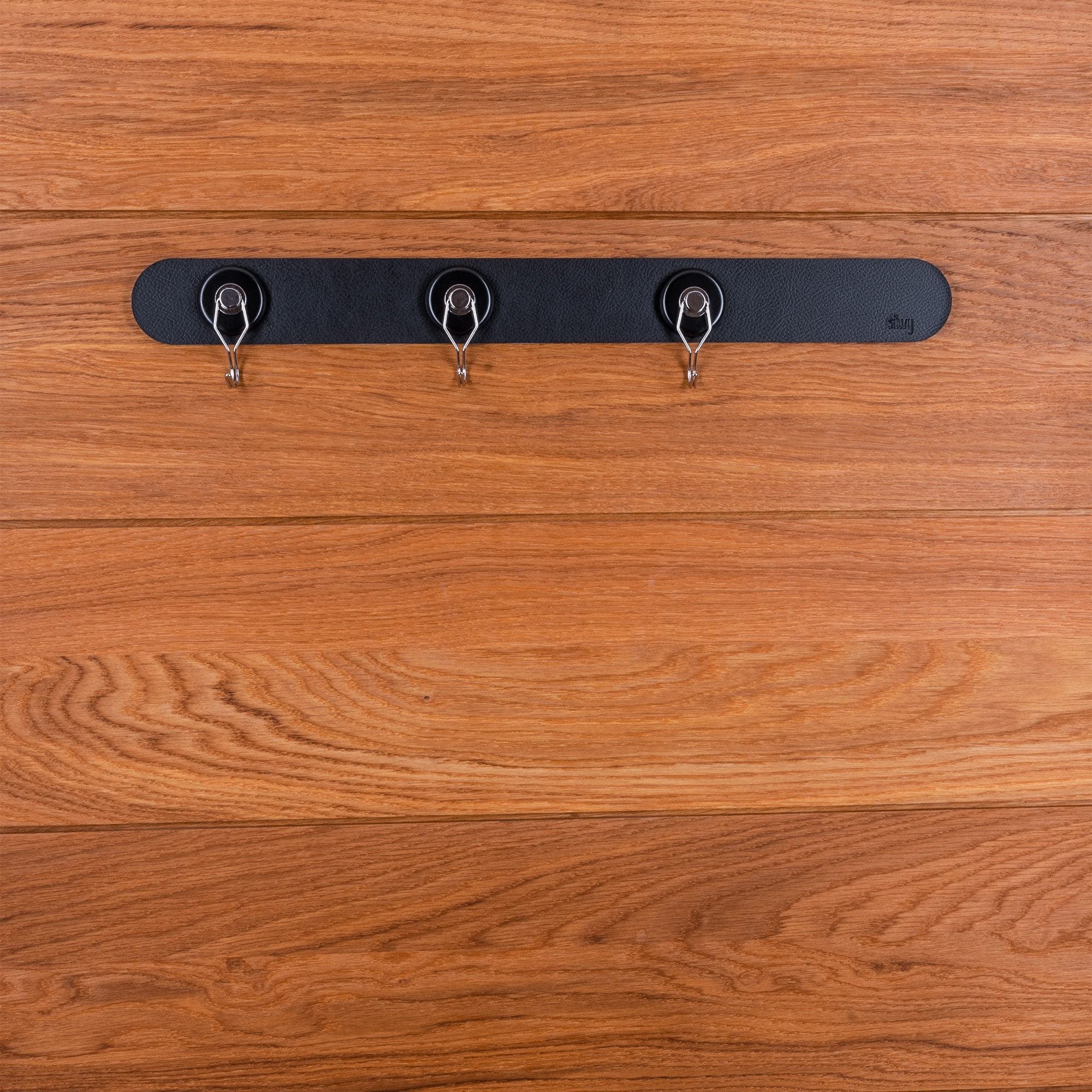 silwy® Black Metal Strip for Safe, Space-Saving Storage of Magnetic Glasses (50 cm // Small) - Non-Slip Camping Glasses, Boat and Yacht Accessories