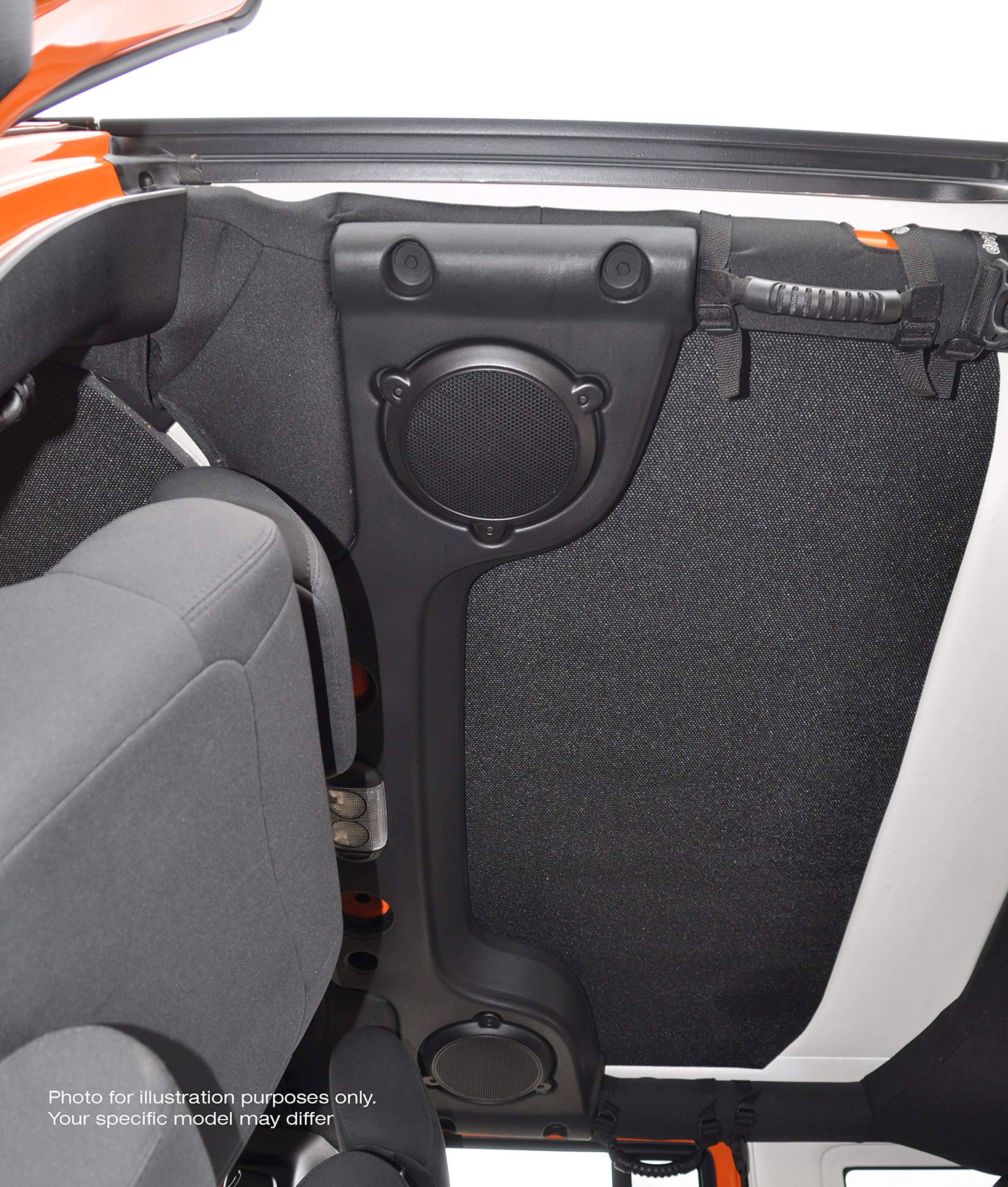 Boom Mat Design Engineering 050134 Grey Sound Deadening Headliner Compatible with 2-Door Jeep Wrangler (2007-2010)