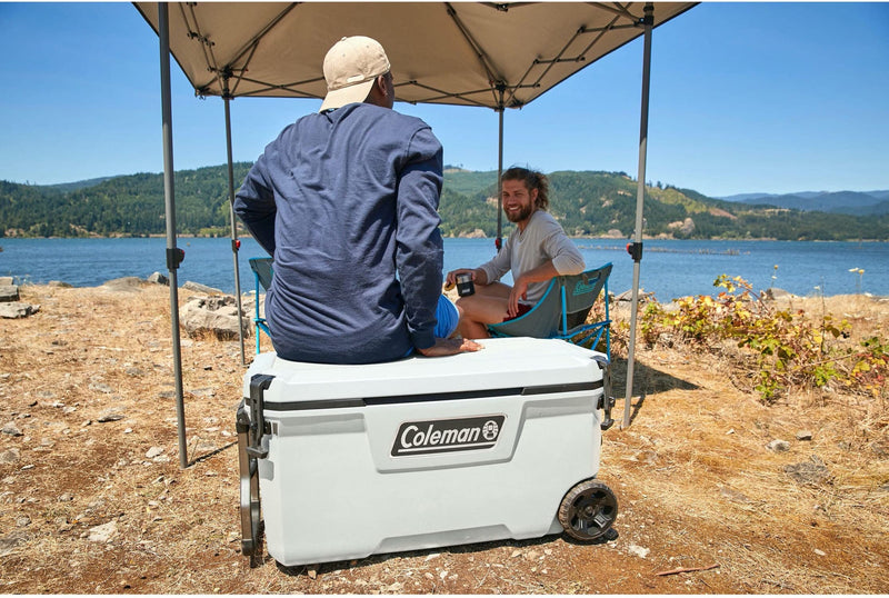Coleman Convoy Series Ice Chest 100 Quart Cooler with Wheels