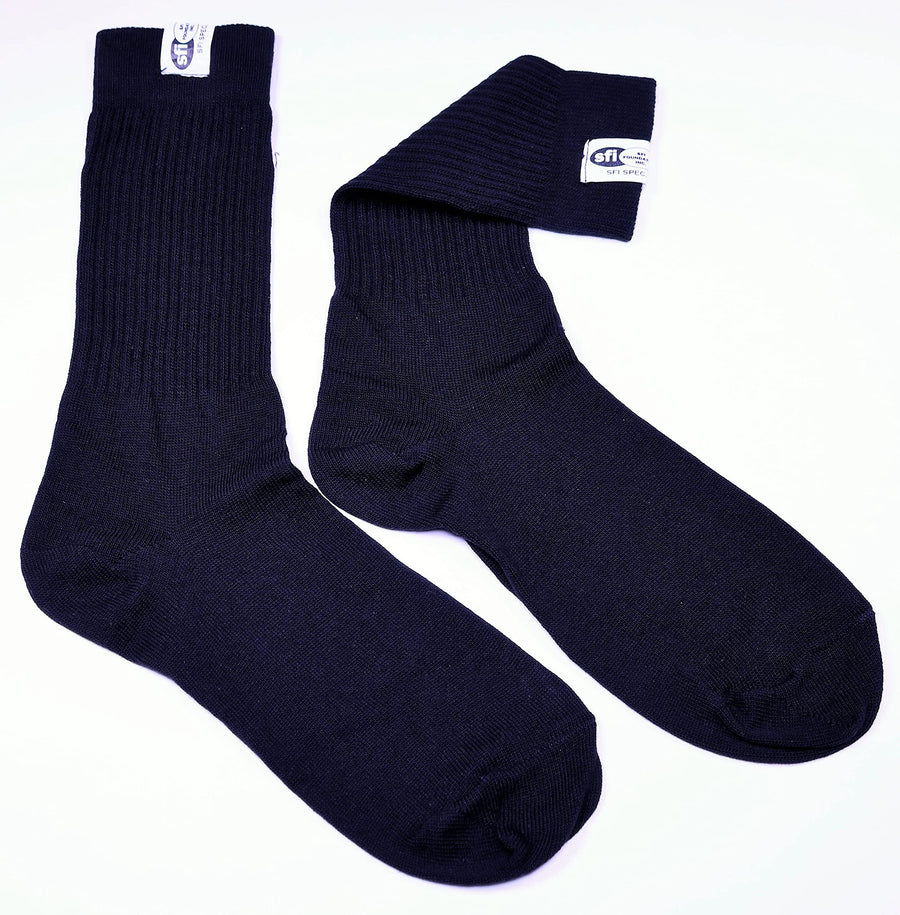 SFI 3.3 RaceQuip Socks Fire Retardant FR Black Small Shoe Size 5-7 411992