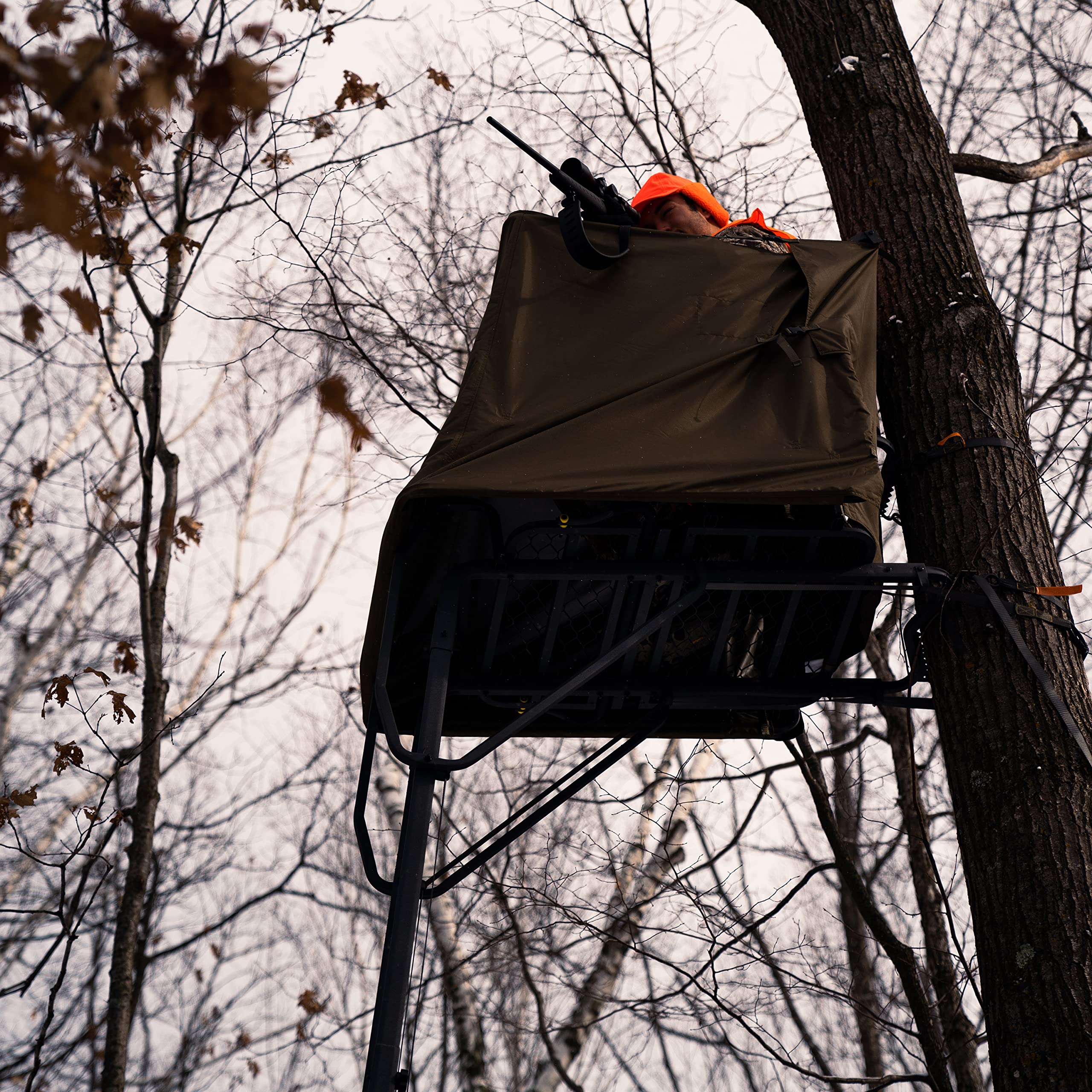 Lockdown™ 1-Man Rivers Edge® Concealment Kit, Ladder Stand Durable, Solution-Dyed, Fade Resistant, Easy Attachment, for Use with Lockdown™ Ladder Stands, LD701