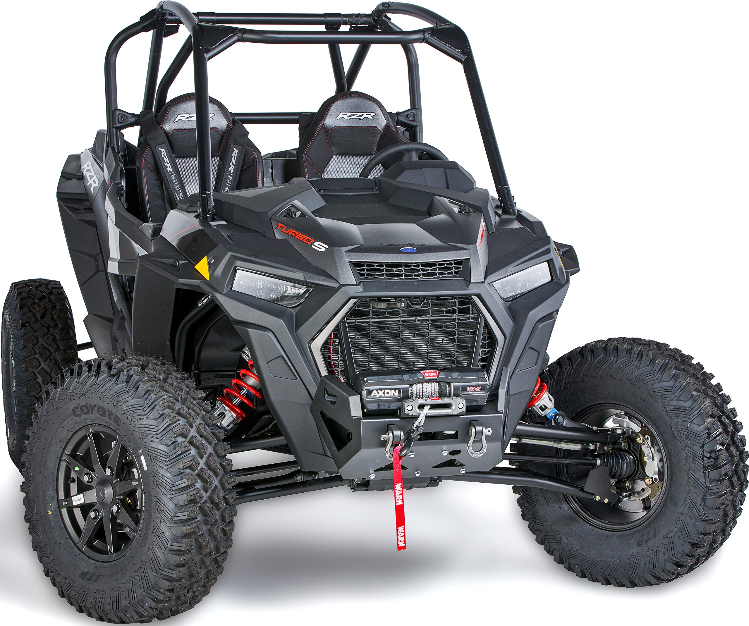 Front WARN 103420 ATV Bumper Mounting Kit, Fits: Polaris RZR XP Turbo S (2018-2021)