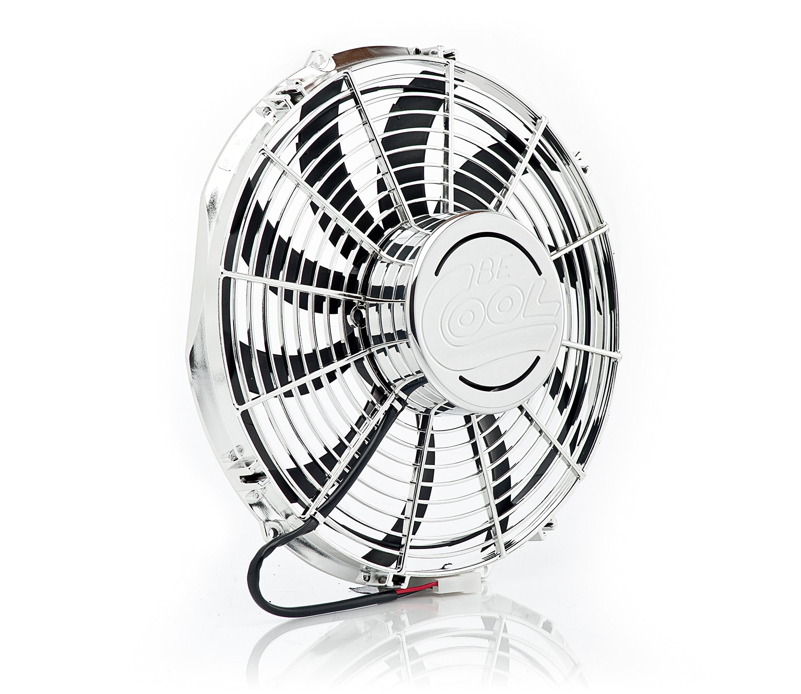 Be Cool 13" Chrome Plated High-Torque Electric Pusher Fan 75049