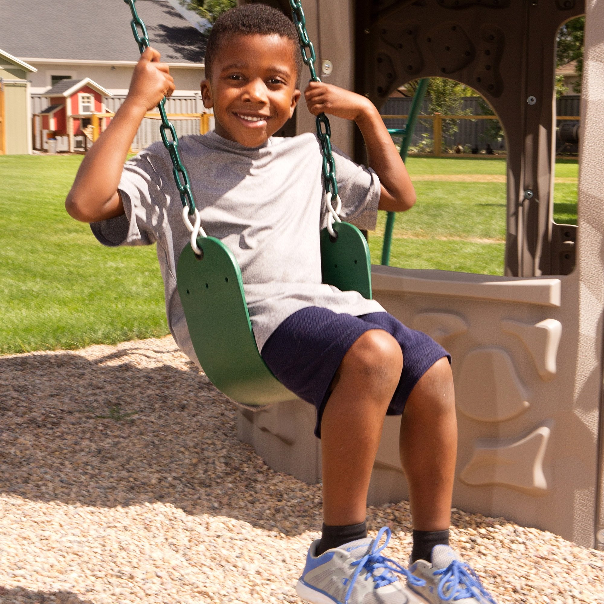 Adventure Tower Lifetime 290633 Swing Set, Earthtone