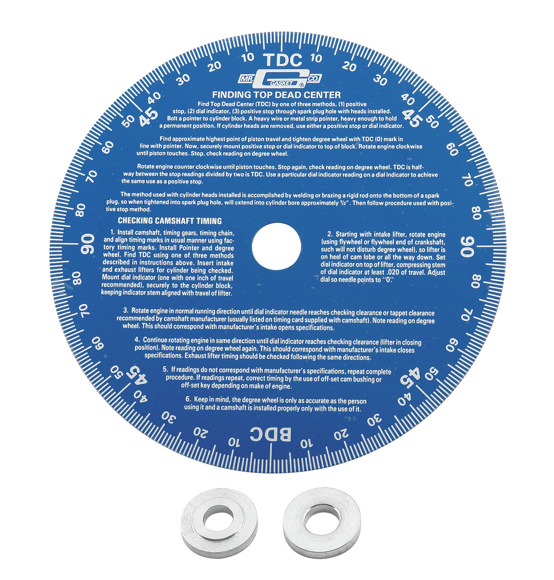 1570 Mr. Gasket Universal Cam Degree Wheel