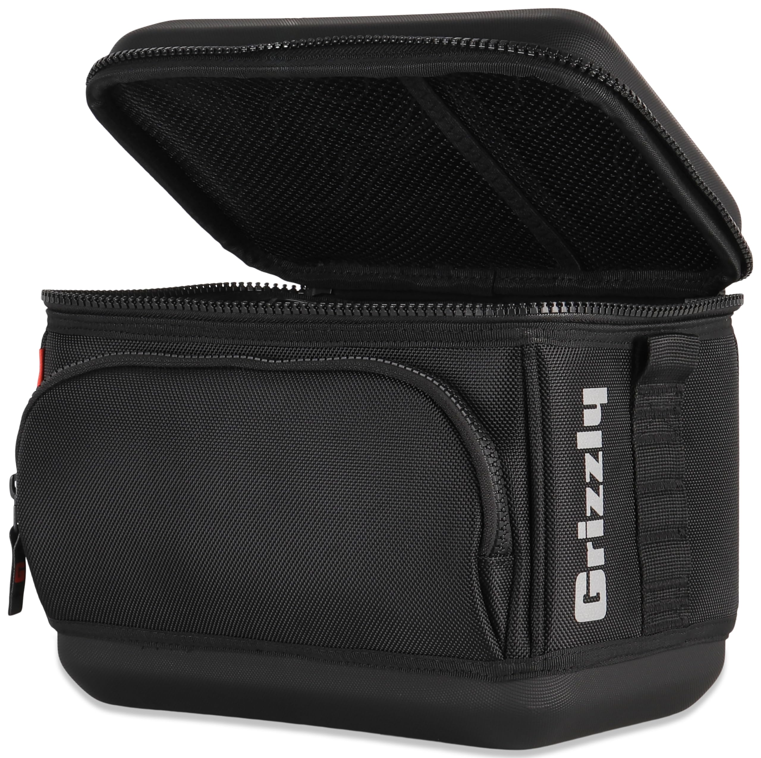 Drifter Grizzly 6-Pack | Flip-top Soft Cooler Bag | Ice Chest for Beach Boat Camping Car Fishing Golf Hiking Hunting Lunch Picnic | Lightweight Portable Insulated Waterproof | Blackout