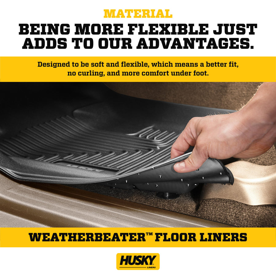 Weatherbeater Husky Liners Floor Mats | Fits 2012-2023 Toyota Tacoma, (Access Cab) | 2nd Row, 1-pc Grey - 14942