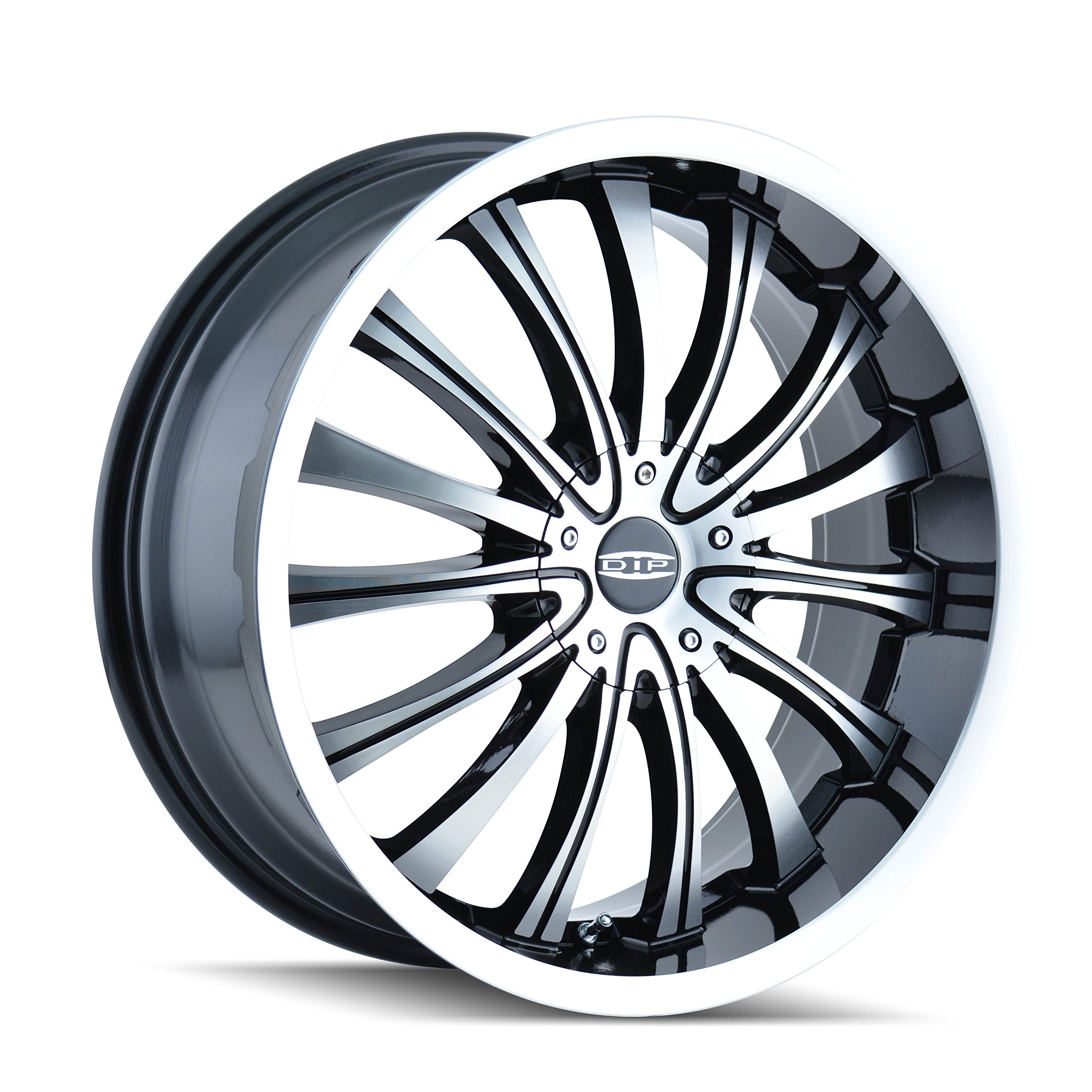 DIP D50 Wheel Black with Machined Face and Flange (20x8.5"/10x110mm)