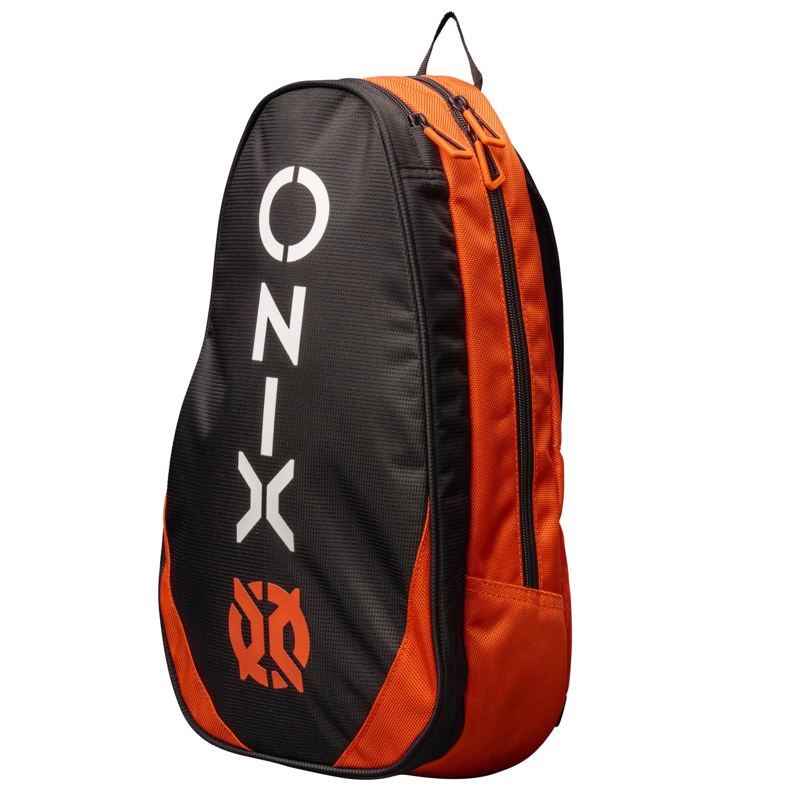 ONIX Pro Team Pickleball Long Lasting Durability Hook and Loop Closure Easy to Carry Straps Paddle Paddle Compartment Polyester Mini Backpack — Orange/Black