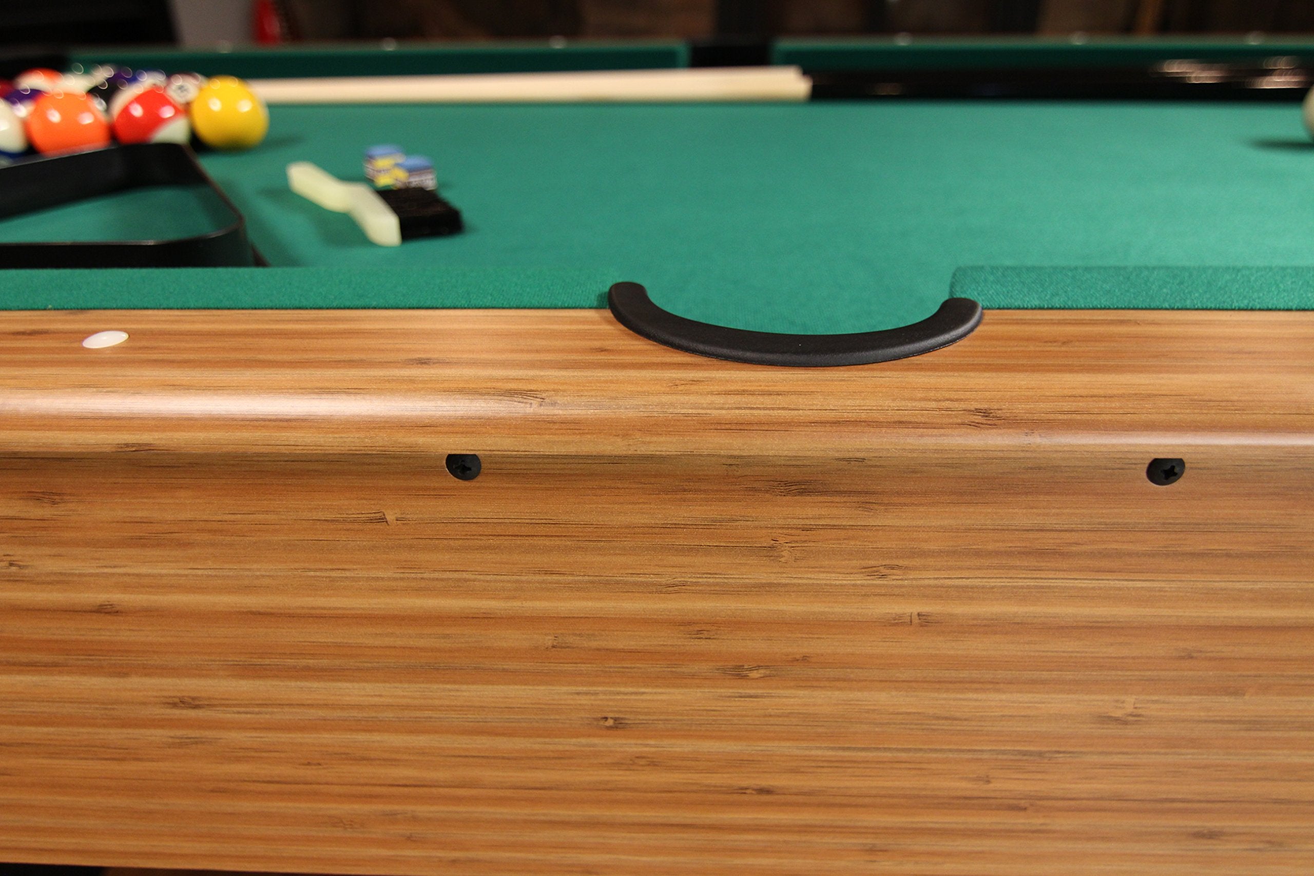 Mizerak 6.5' Dynasty Space Saver Billiard Table with Leg Levelers, Automatic Ball Return, and Classic Green Nylon Cloth