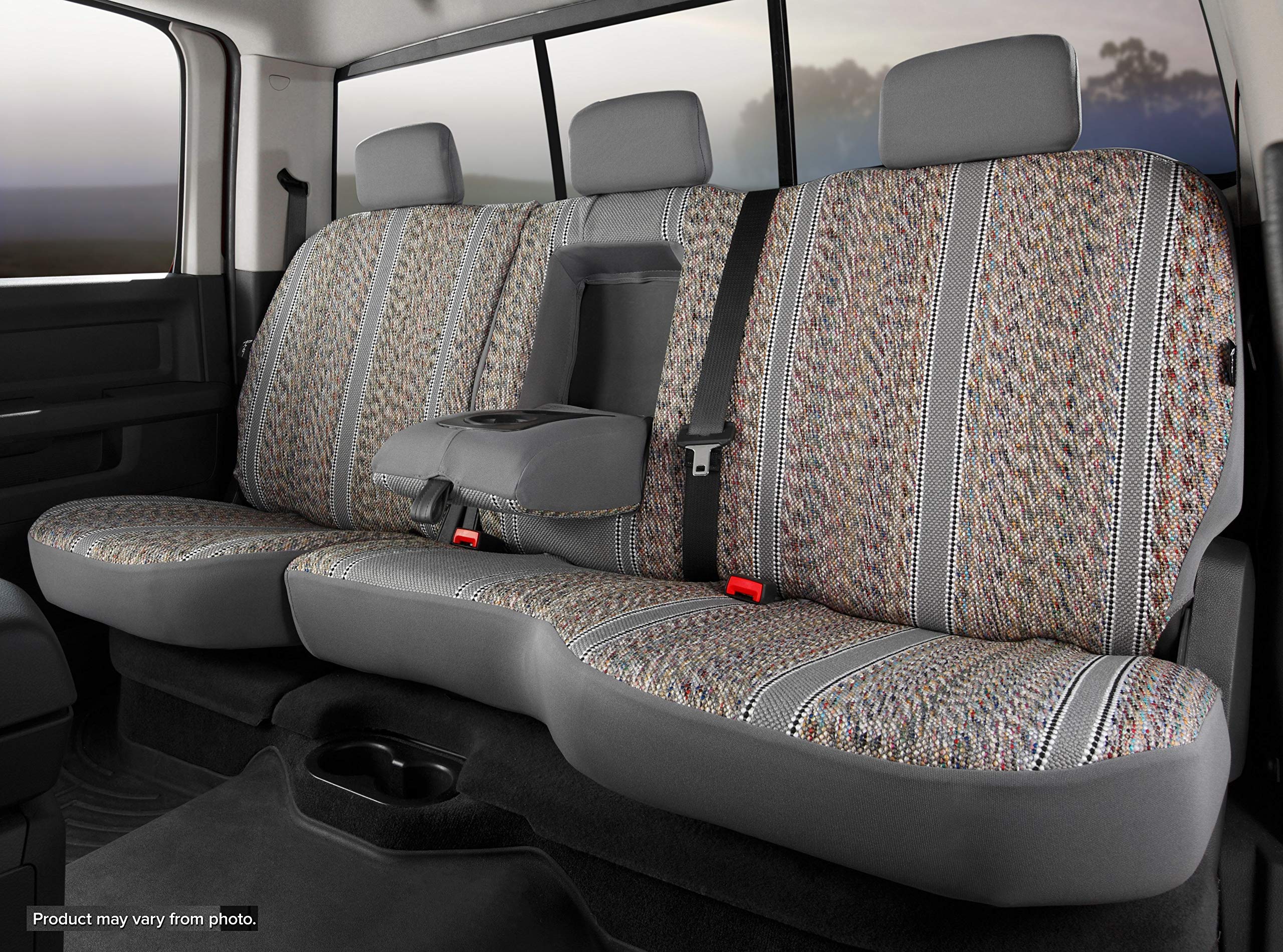 Gray FIA TR42-90 Custom Fit Rear Seat Cover Split Seat 60/40 - Saddle Blanket, (Gray)