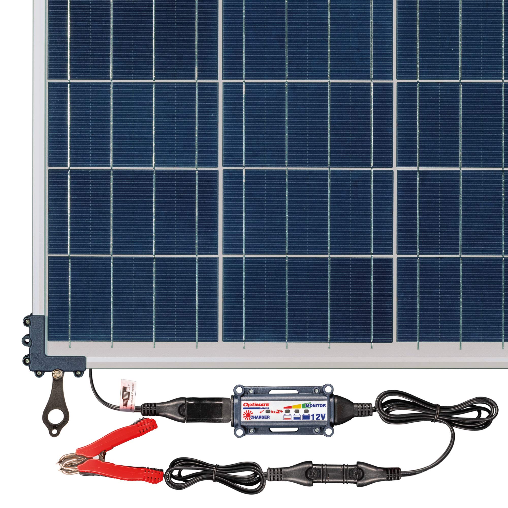 Solar Optimate 60W Travel kit, TM523-6TK, 6-Step 12V 5A Weatherproof Solar Battery Saving Charger & maintainer