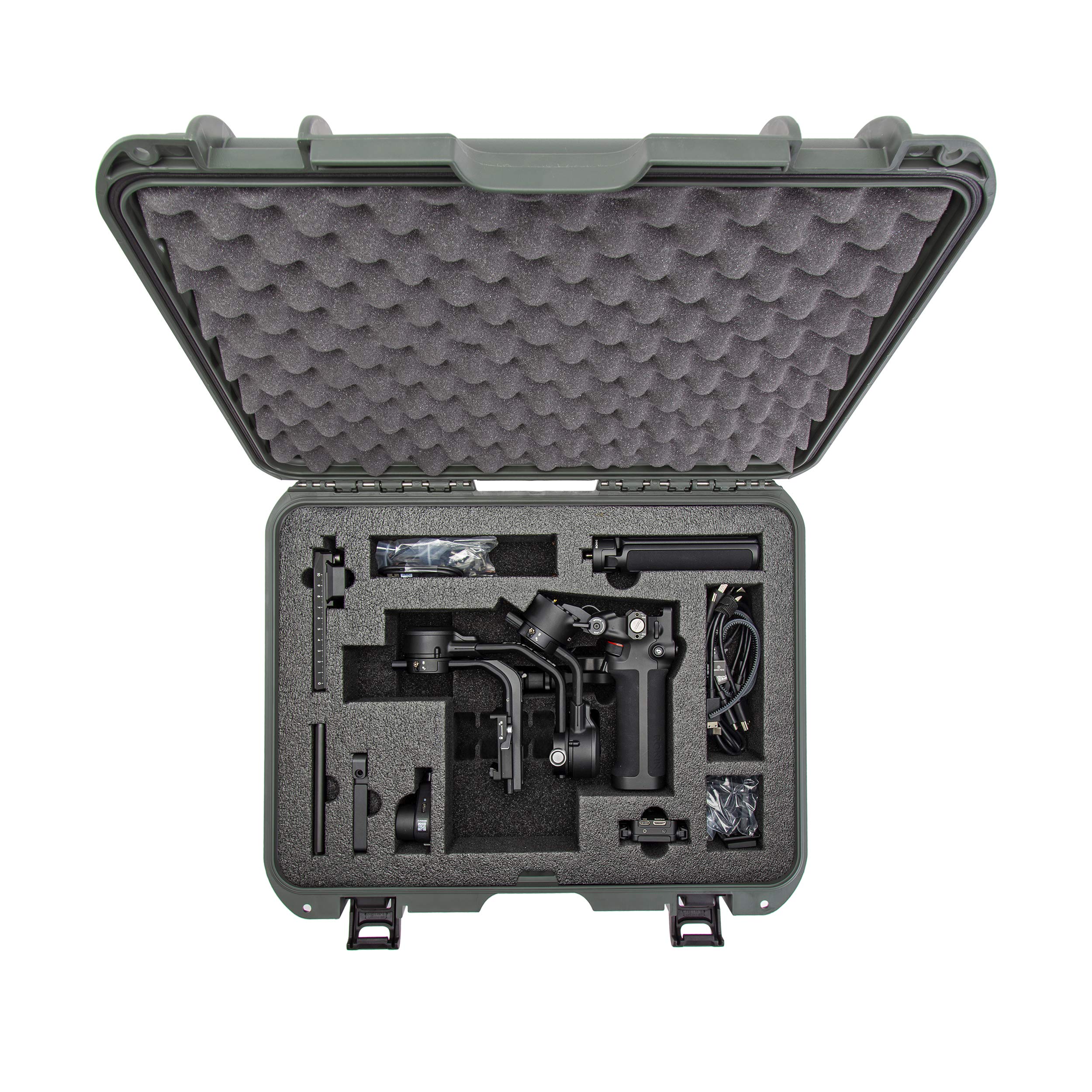 Nanuk Hard Case Waterproof with Foam Insert for DJI Ronin RSC 2 and Pro Combo Version - Olive