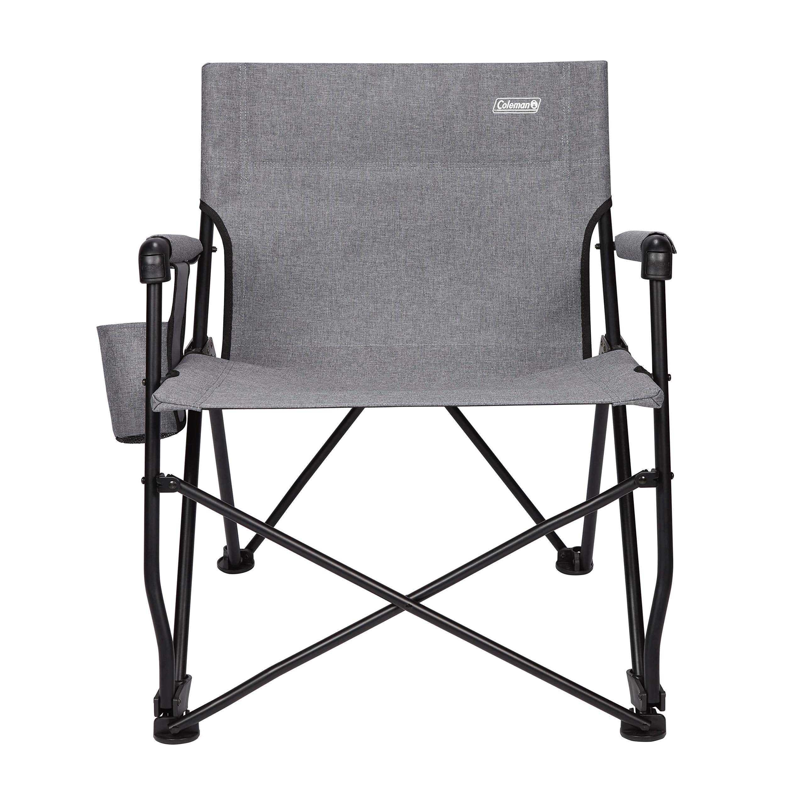 Coleman Outdoor Chairs Forester Series, Comfortable Camping Seats with Cupholder & Carry Bag, Supports up to 250lbs, Great for Backyard, Patio, Deck, Campsite, Tailgate, Sidelines