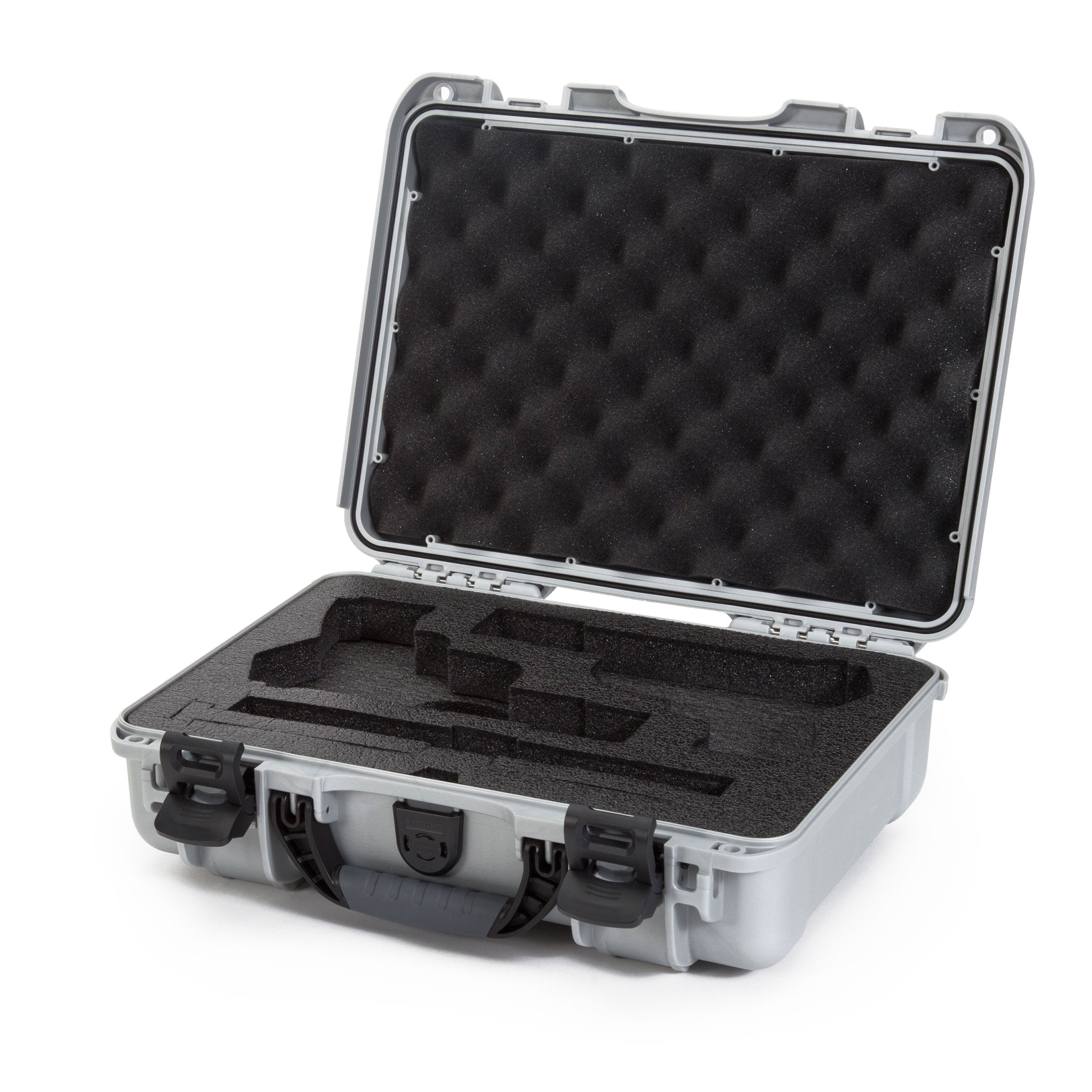 2UP Nanuk 910 Waterproof Classic Pistol Hard Case - Silver