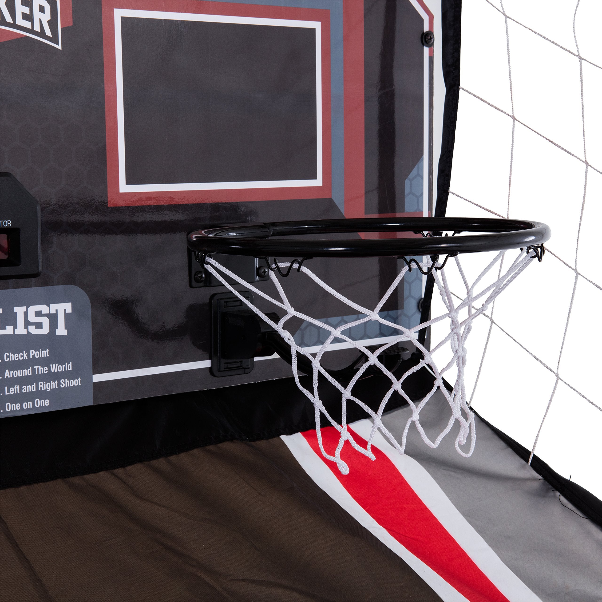 Play Maker TRIUMPH SPORTS USA Double Shootout Basketball Game Includes 4 Game-Ready Basketballs and Air Pump and Needle