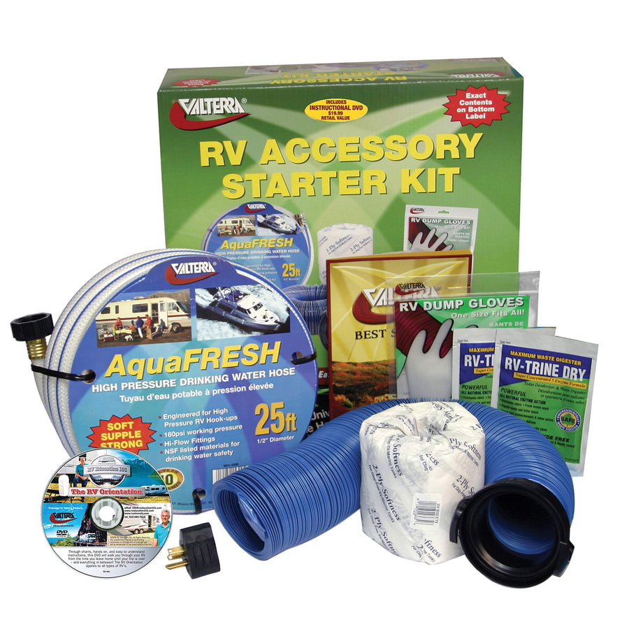 Deluxe RV Accessory Starter Kit Valterra K88108DVD with DVD