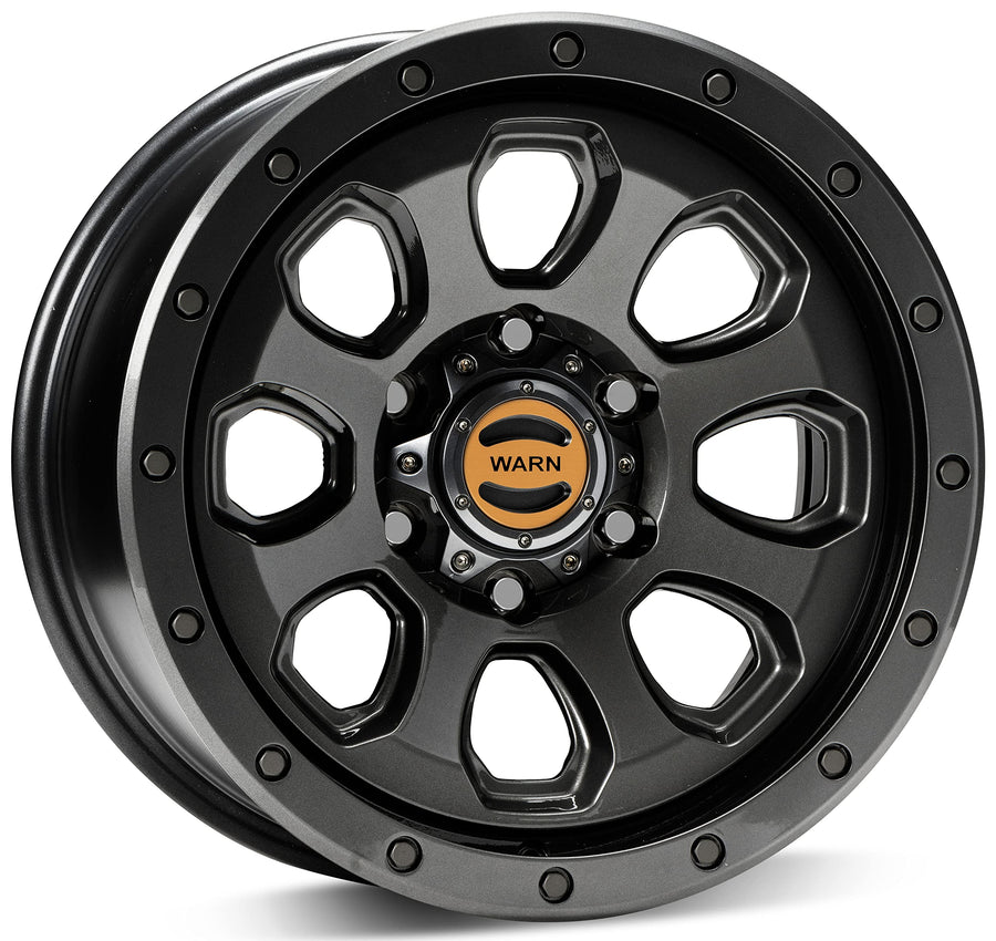 Epic WARN Wheels with Six-Lug Bolt Pattern, Black - Fits: 2021 Ford Bronco and 2019-Current Ford Ranger, Toyota Tacoma, and Toyota 4Runner