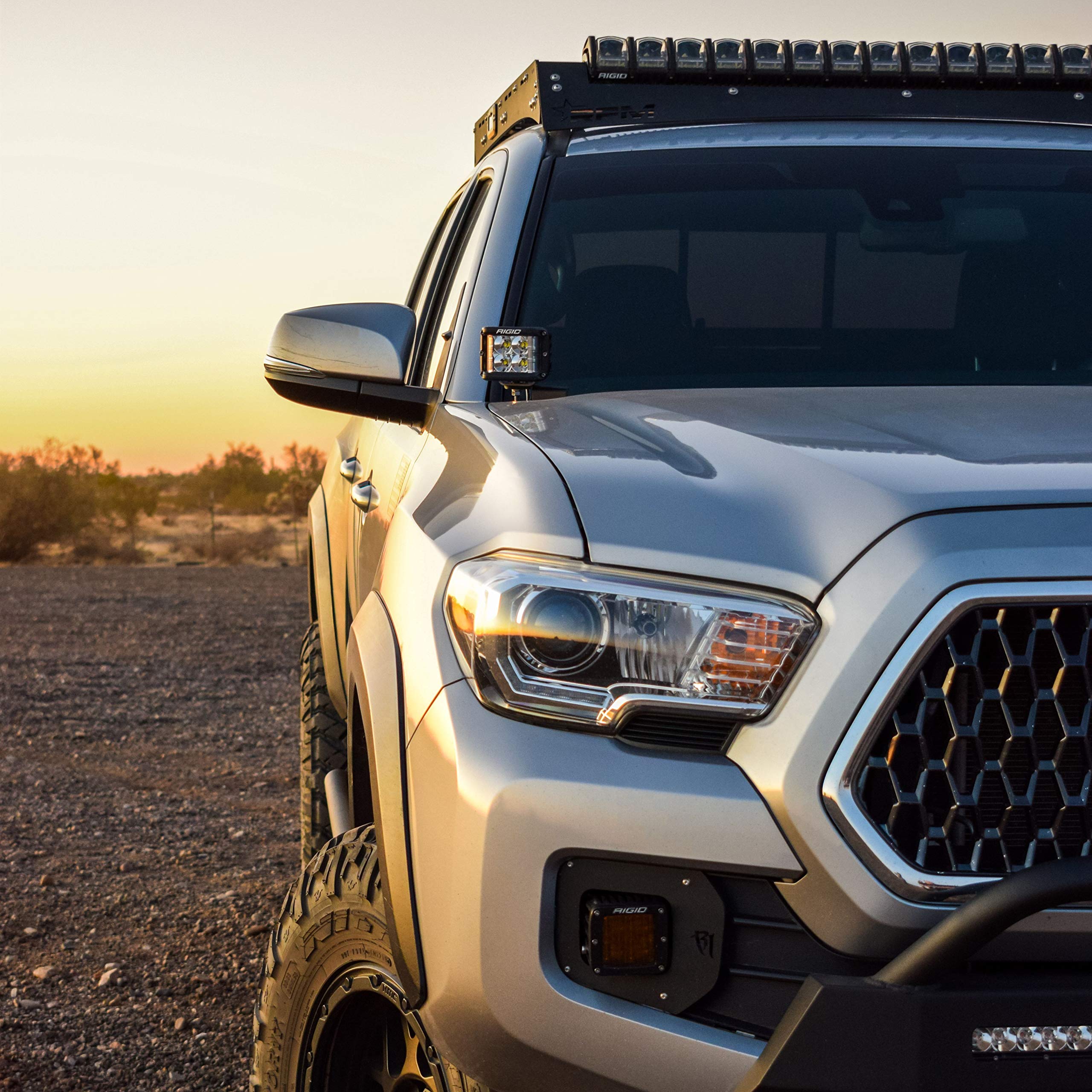 A-Pillar RIGID Mounts, Fits 2016-2020 Toyota® Tacoma Compatible with Rigid 360-Series, D-Series, D-SS