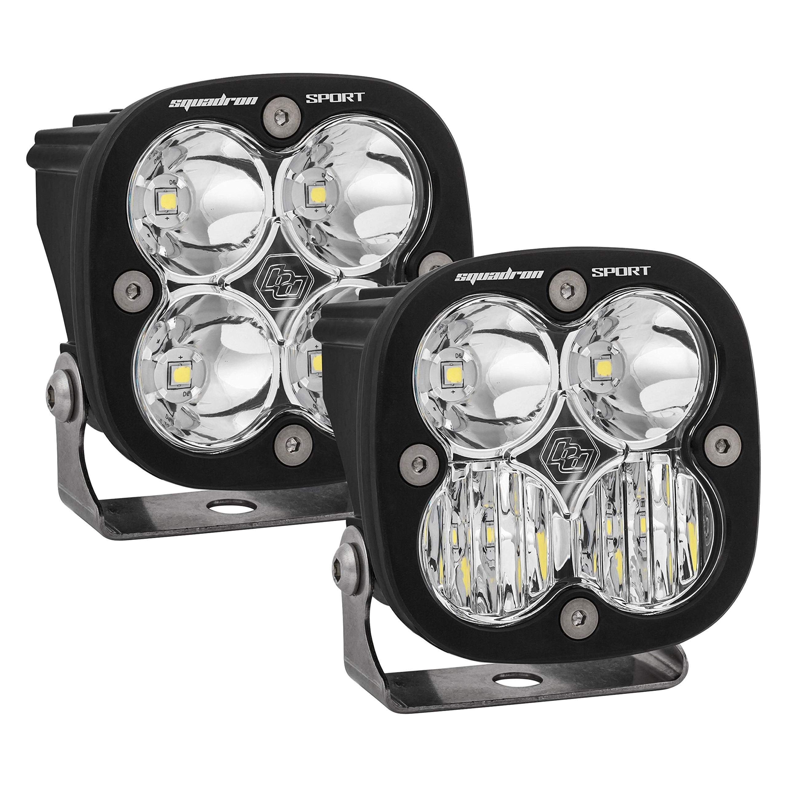 Baja Designs Squadron Sport LED Headlight Kit for Suzuki V-Strom DL650/A; V-Strom DL1000 Motorcycle (Driving/Combo; Clear)
