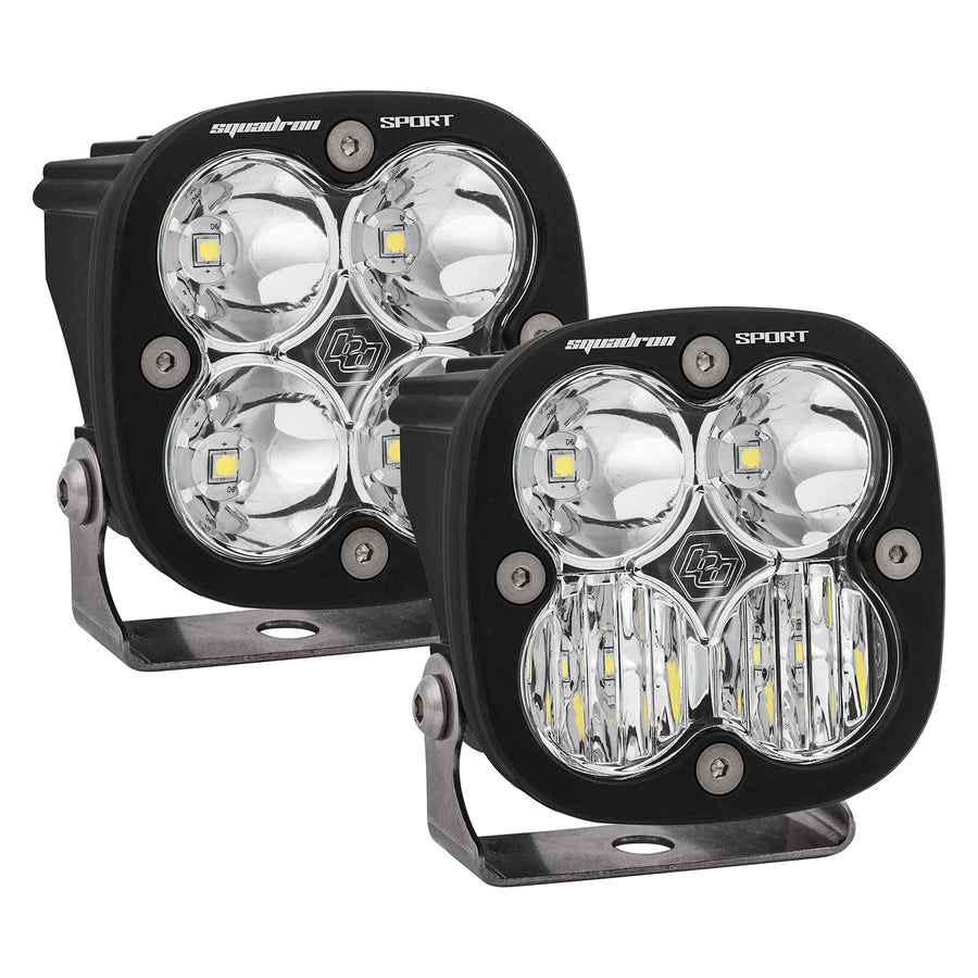 Baja Designs Squadron Sport LED Headlight Kit for Suzuki V-Strom DL650/A; V-Strom DL1000 Motorcycle (Driving/Combo; Clear)