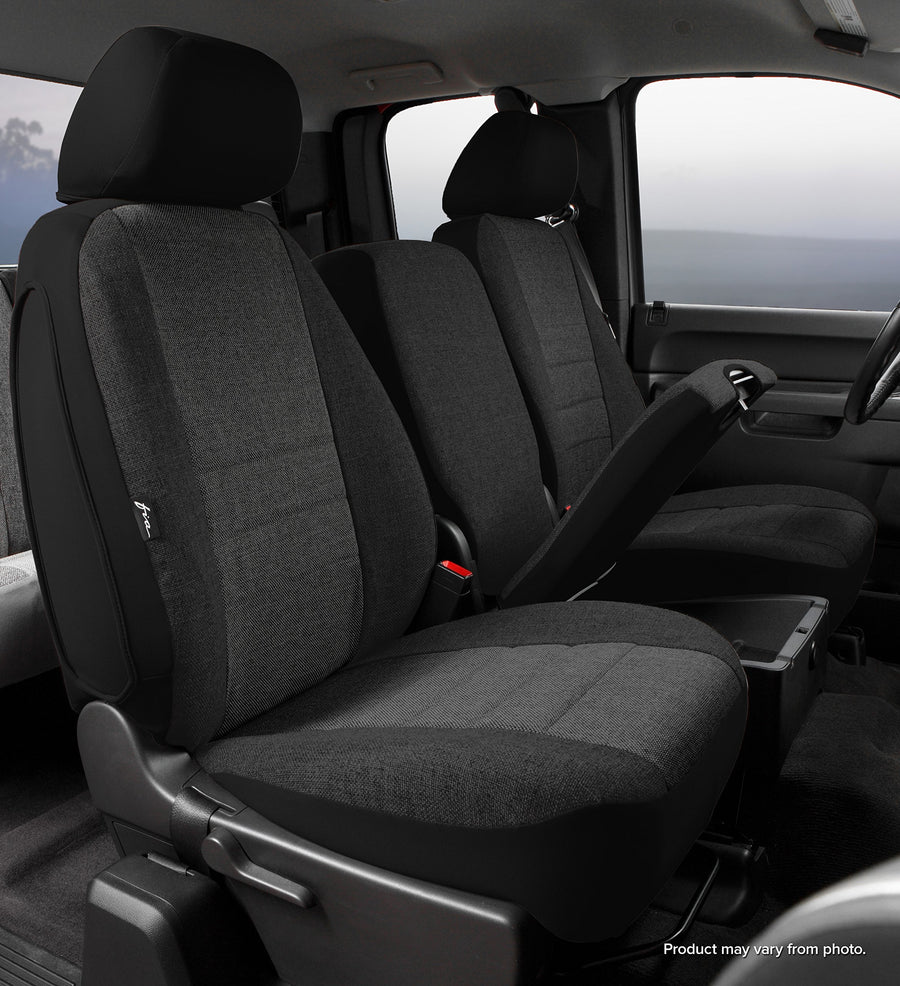 Custom Fit Front Seat Cover, Fia OE39-45 Charc, Split Seat 40/20/40 - Tweed (Charcoal)